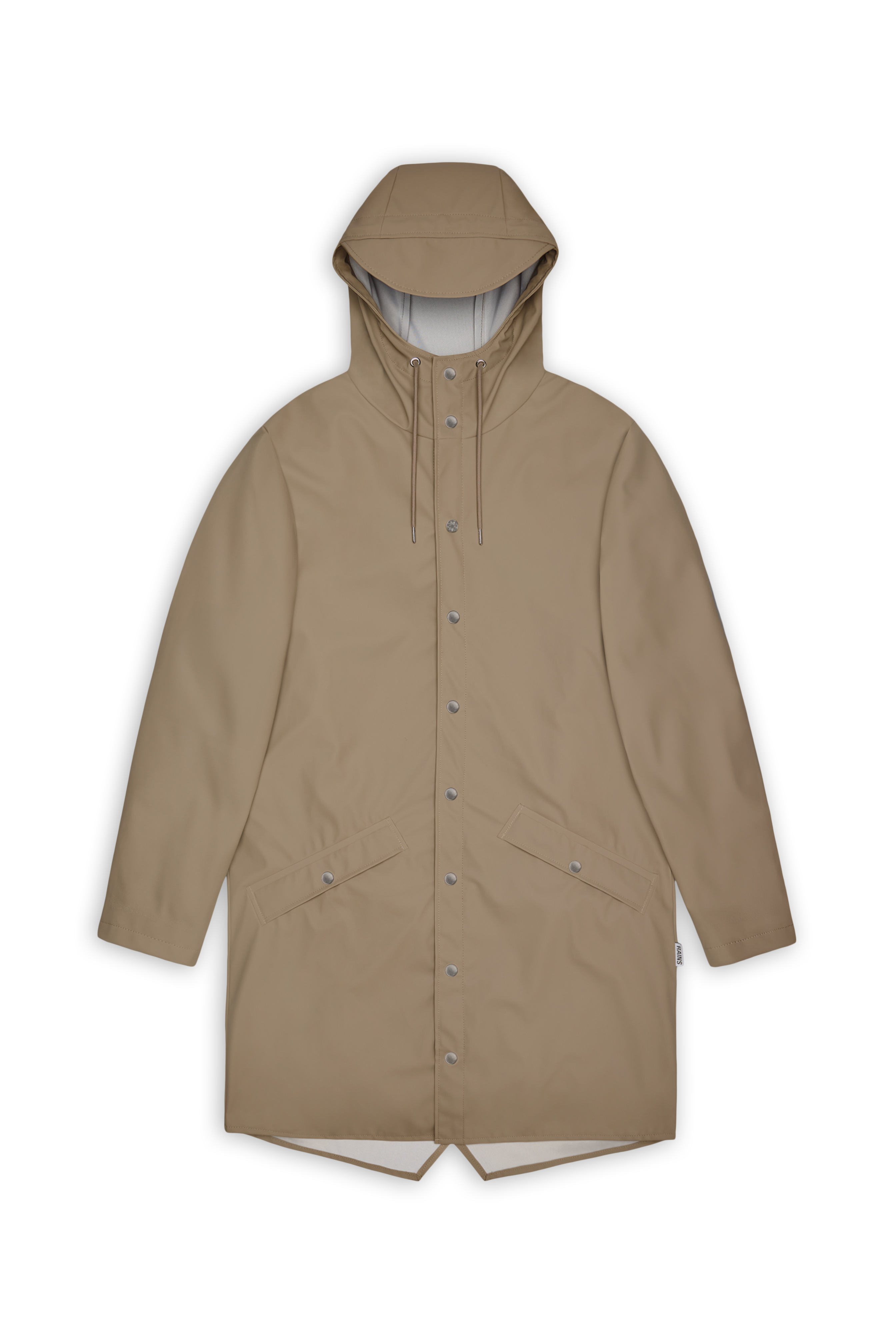 RAINS Long Jacket Beige Jacket