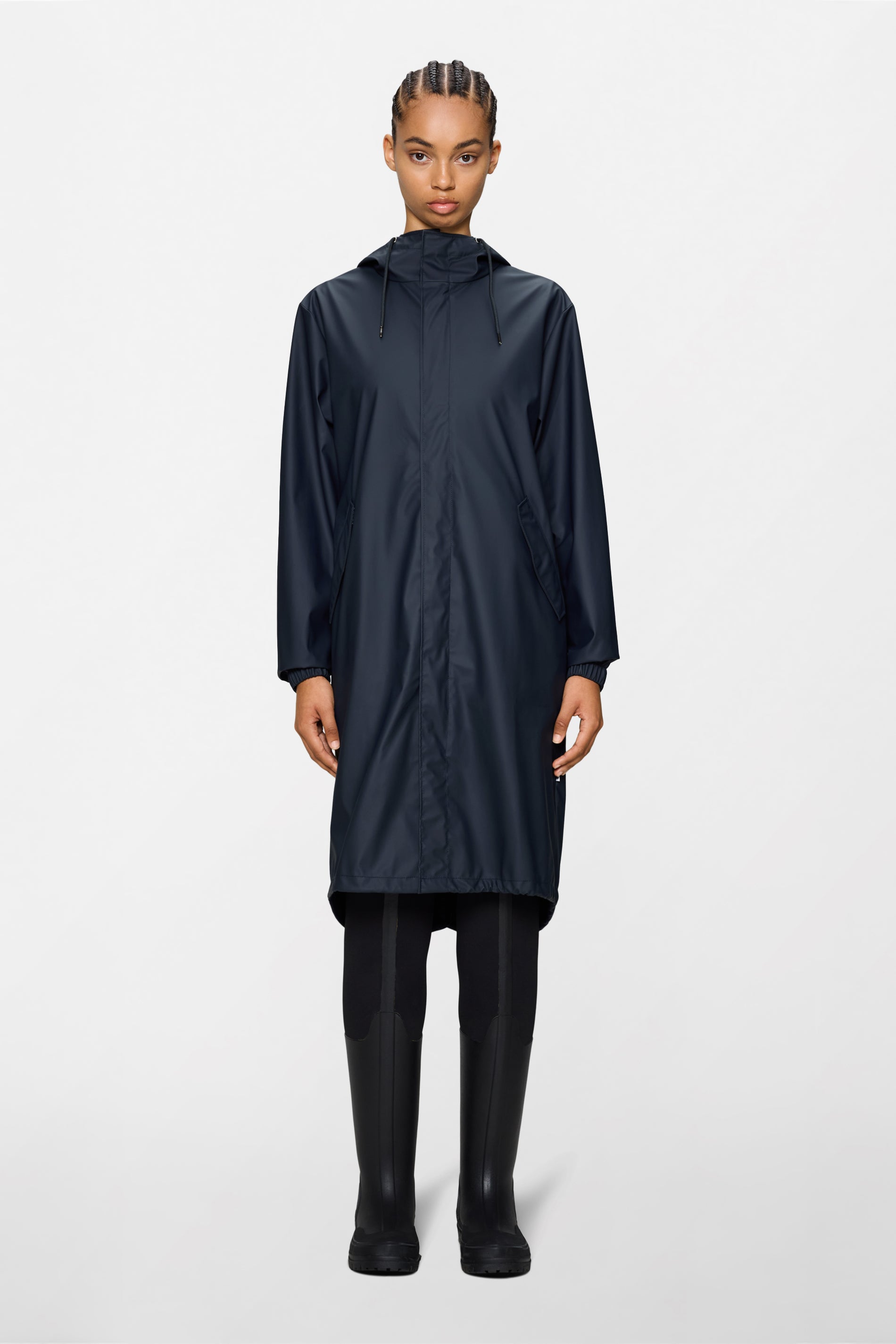 RAINS Fishtail Parka Navy Jacket