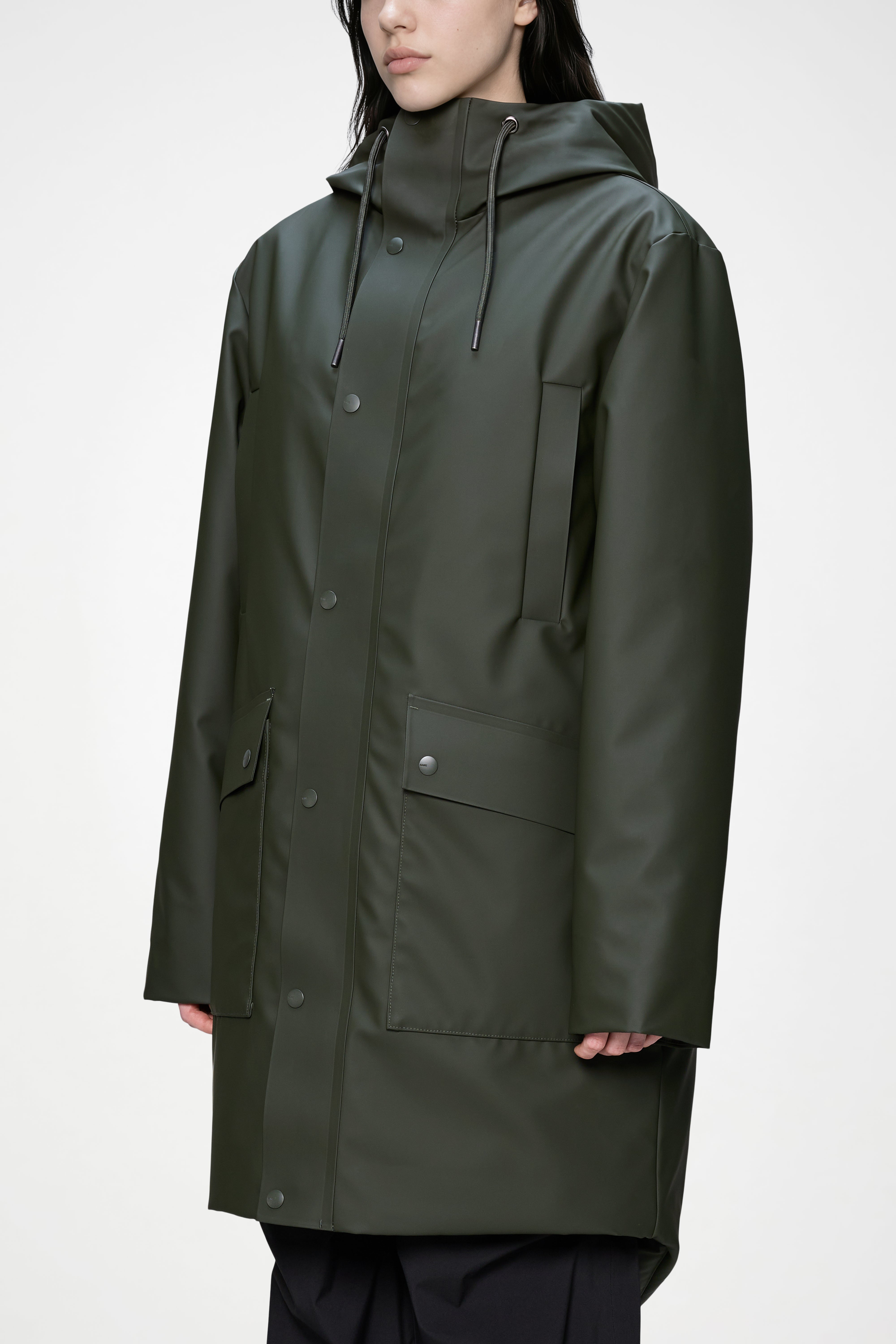 RAINS Nome Long Parka Green Jacket