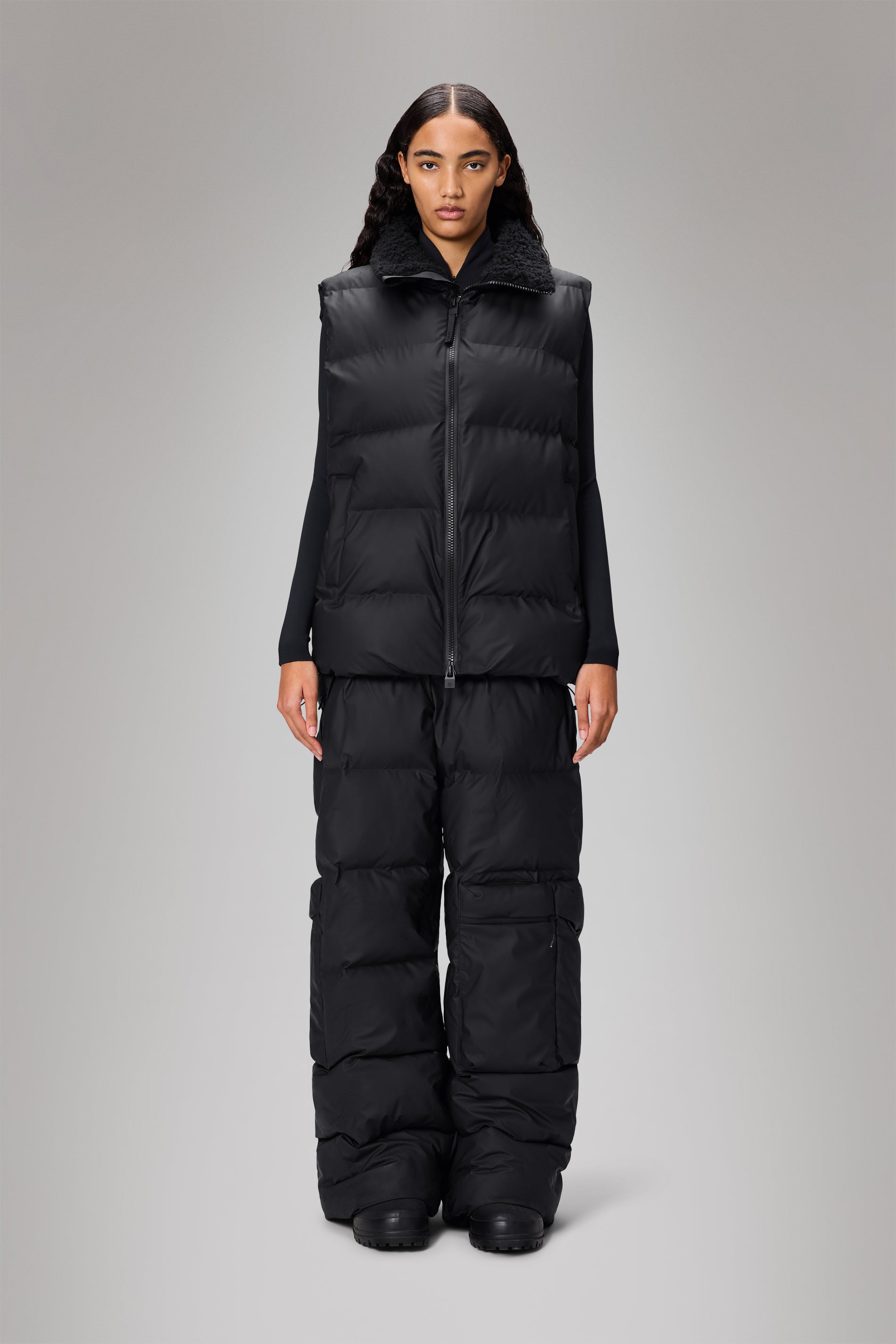 RAINS Alta Vision Puffer Vest Black Vest