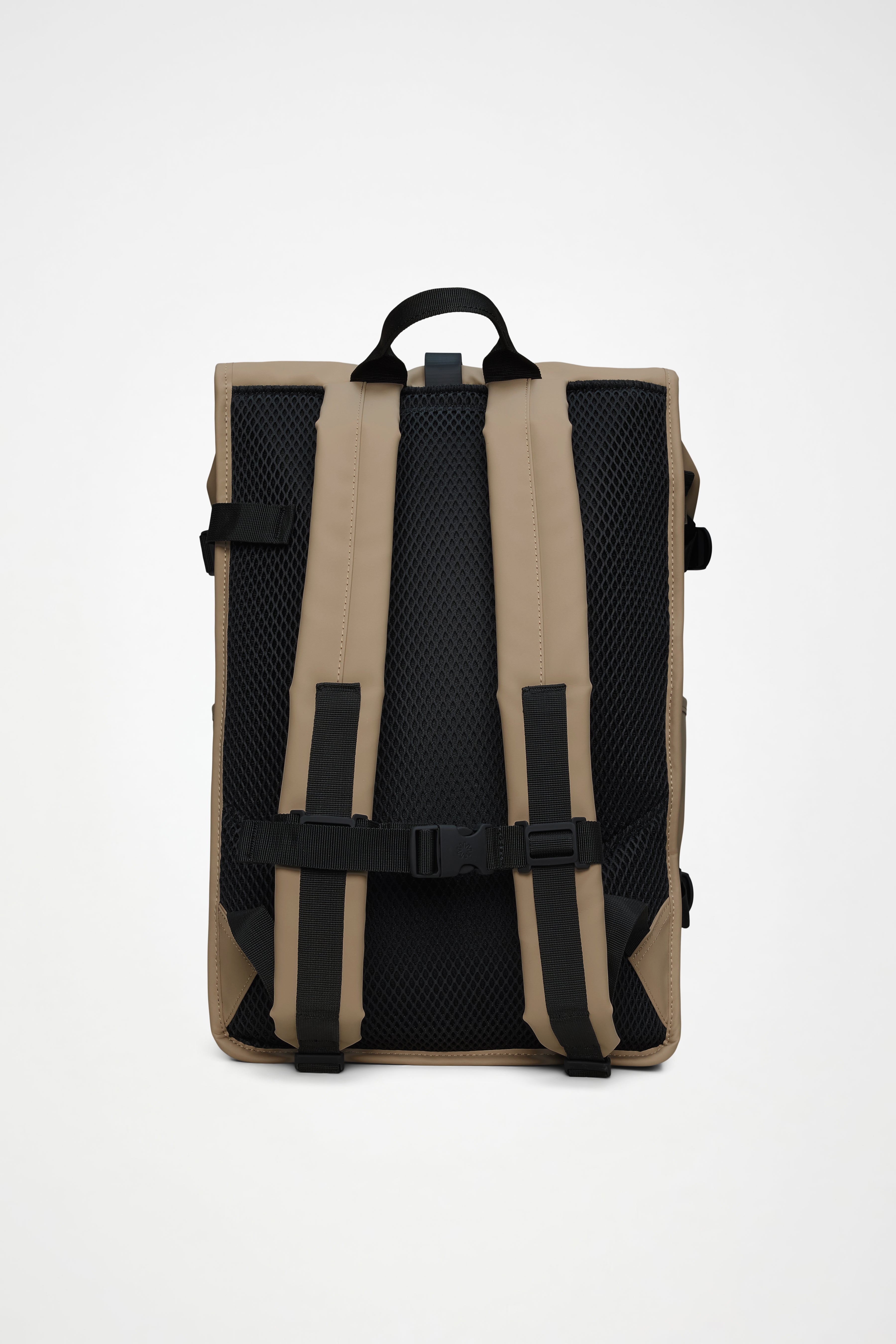 RAINS Rolltop Rucksack Large Beige 23L H63 x D14 x W32 cm Backpack