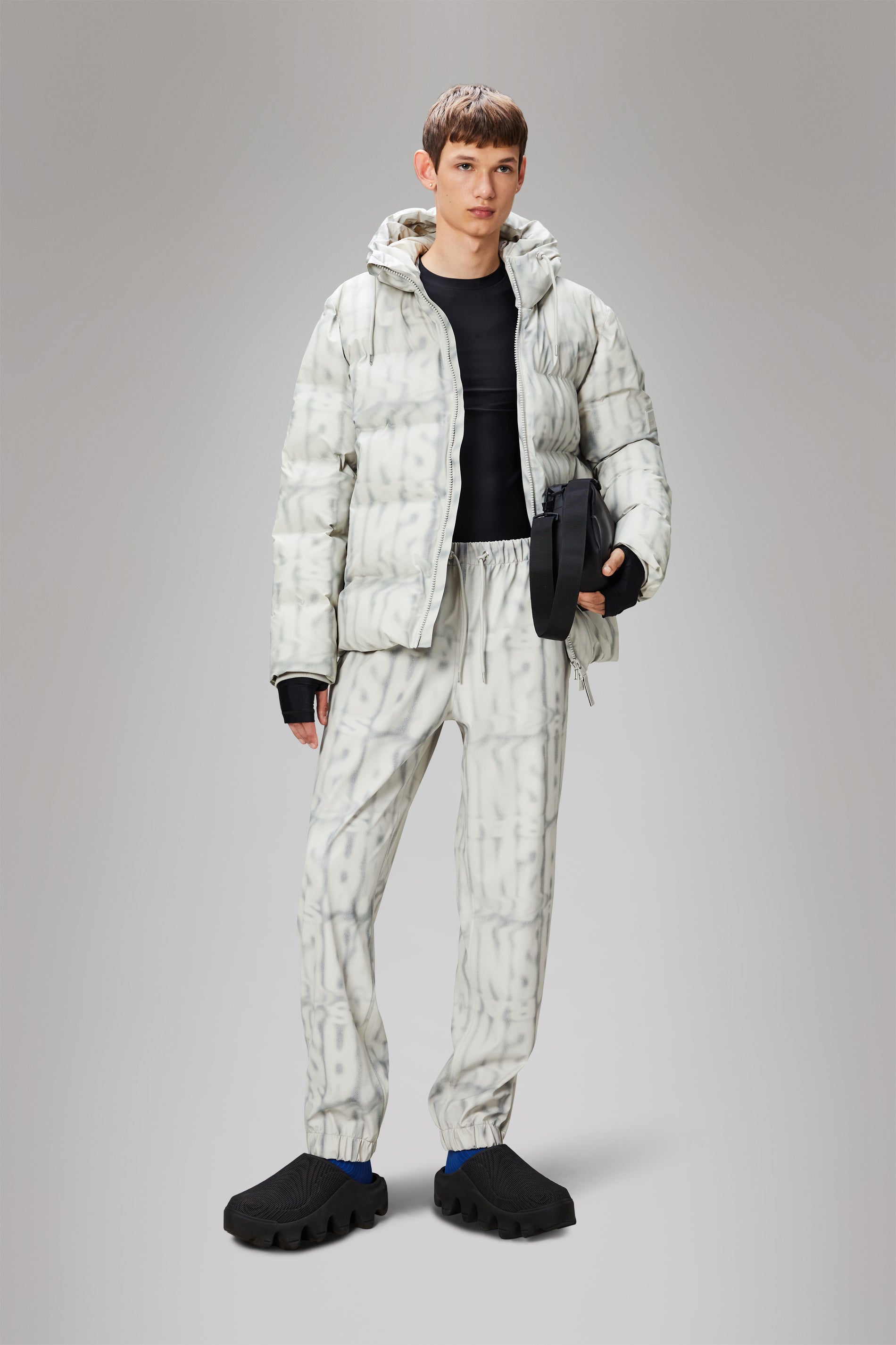 RAINS Alta Puffer Jacket Spray Spray AOP Jacket