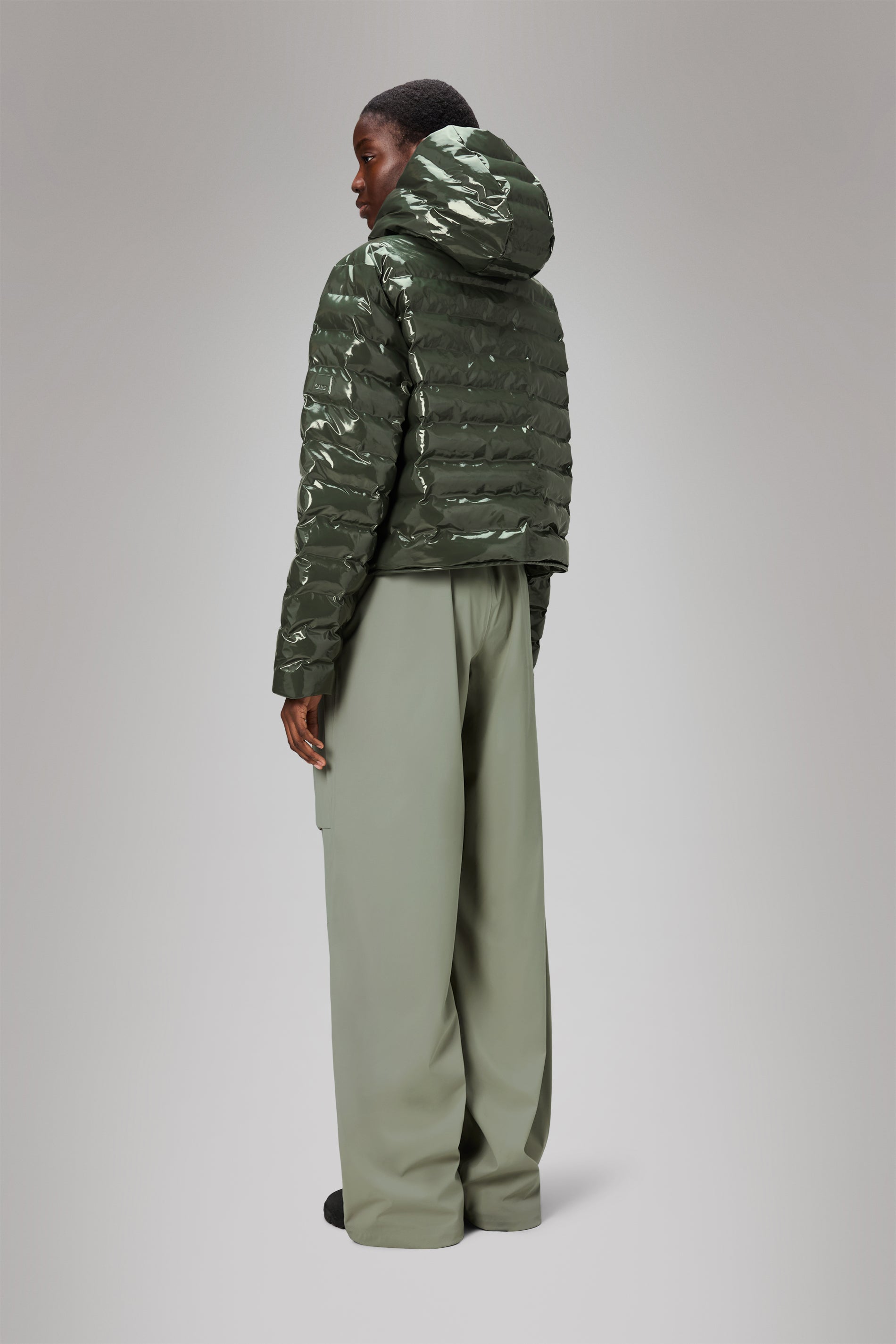 RAINS Lohja Short Puffer Jacket Swamp Jacket