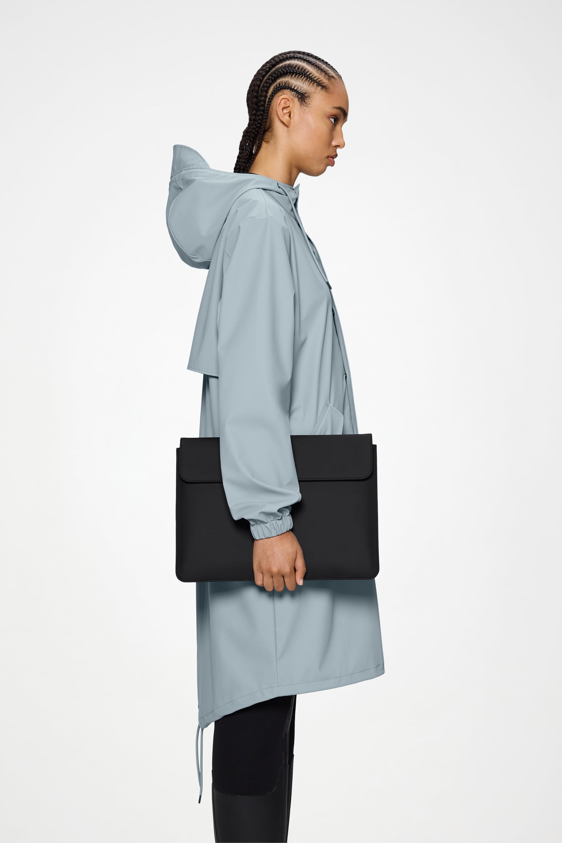 RAINS Laptop Portfolio 15″/16″ Black 0.60L H30 x D0 x W40 cm Laptop Case