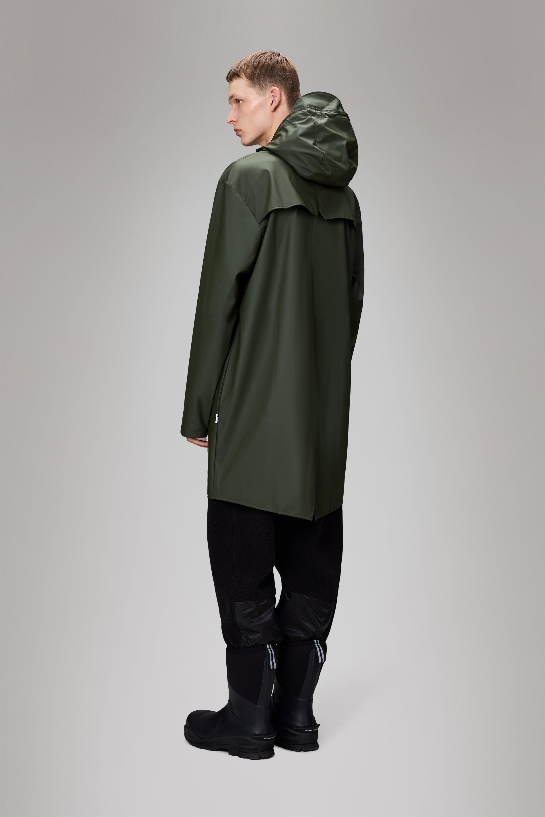 RAINS Long Jacket Green Jacket