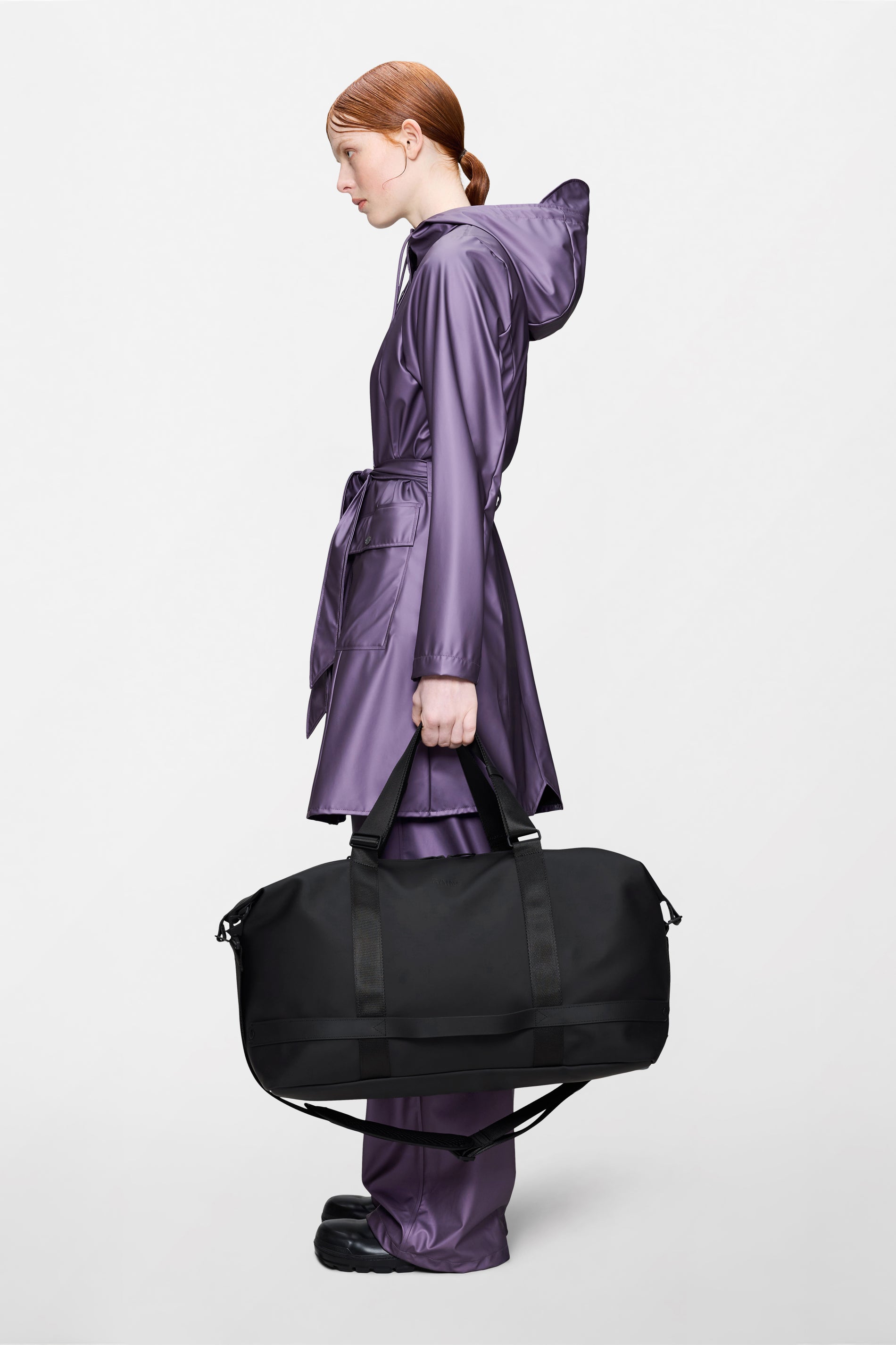 RAINS OTG Weekend Bag Black Weekender