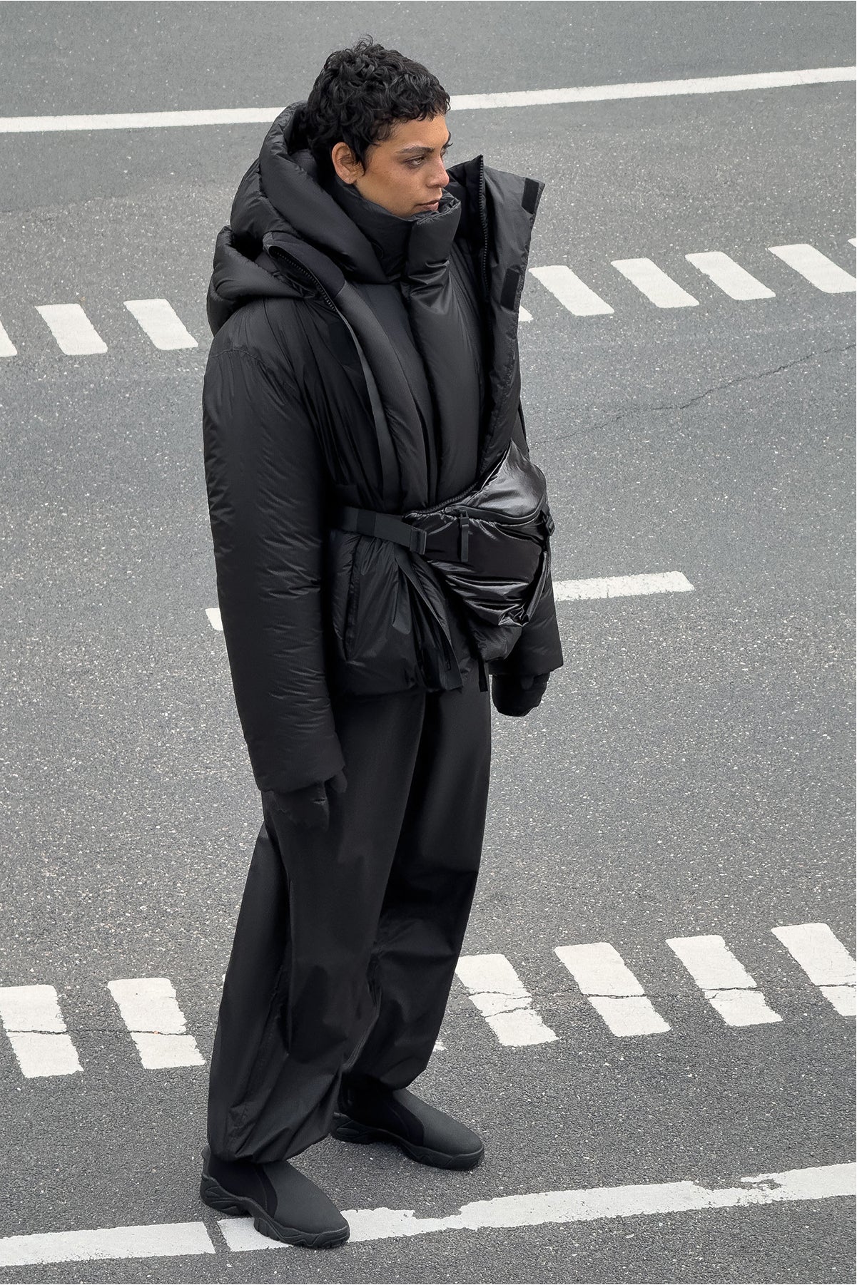 Rains Torna Insulated Curve Jacket Black Jacket