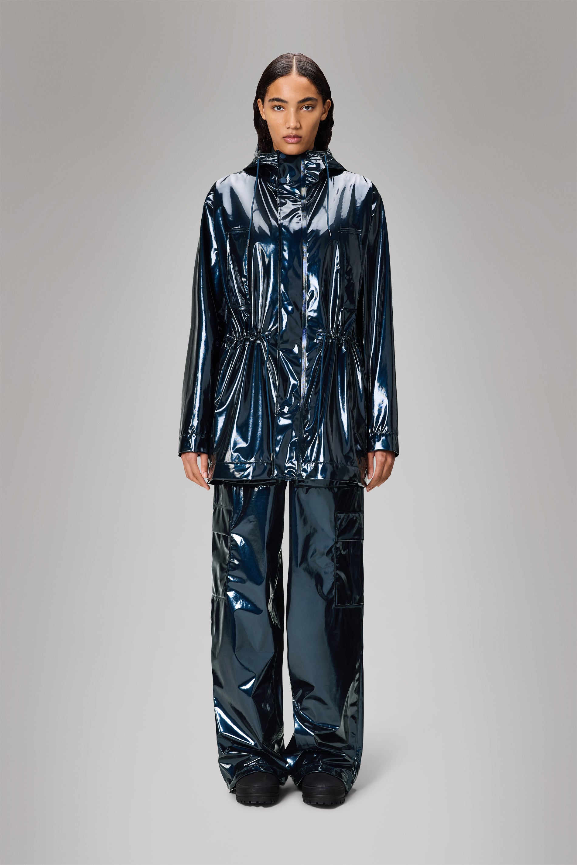 RAINS Bold Long Jacket Spill Jacket