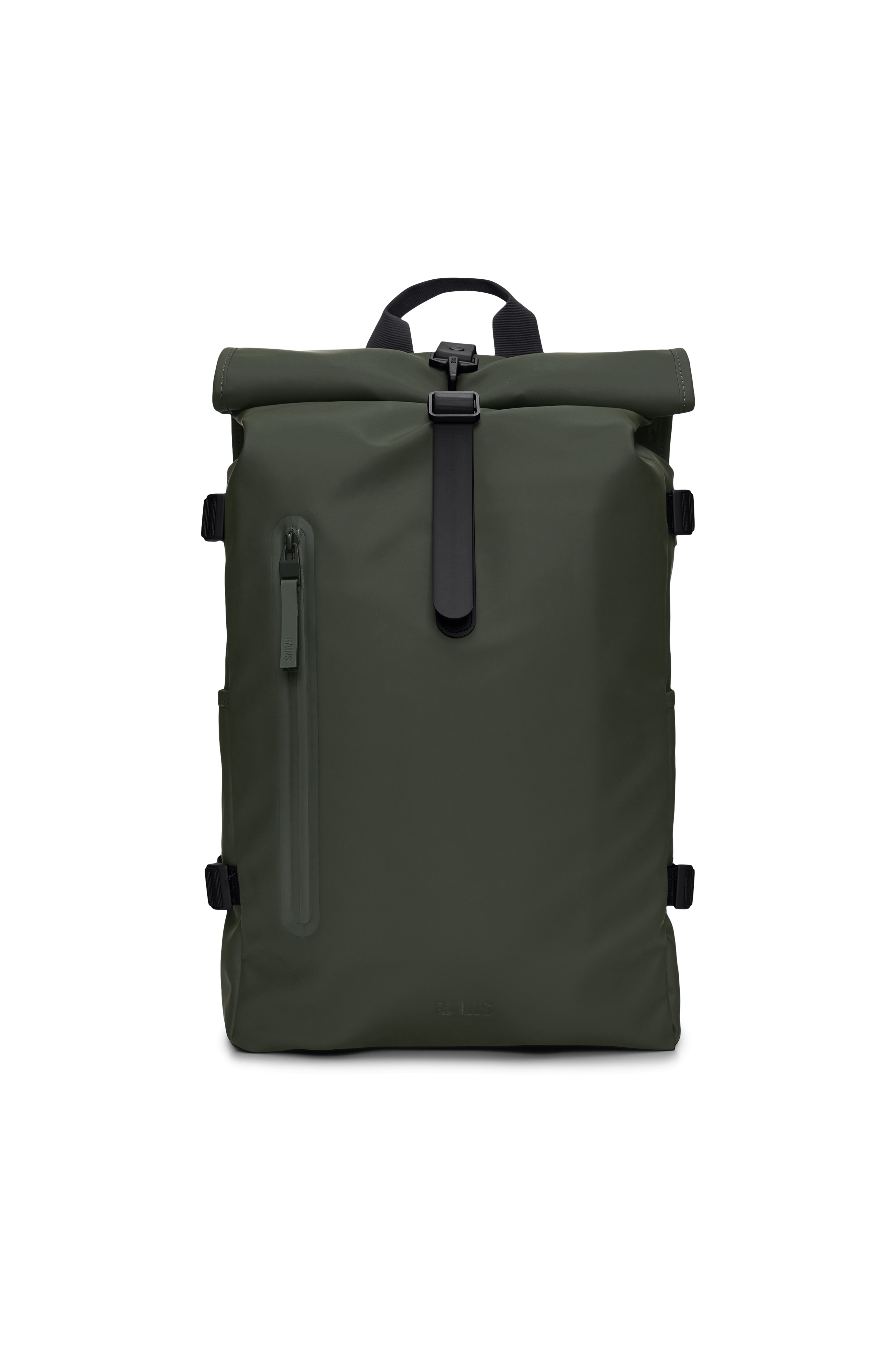 RAINS Rolltop Rucksack Large Green 28L H63 x D14 x W32 cm Backpack