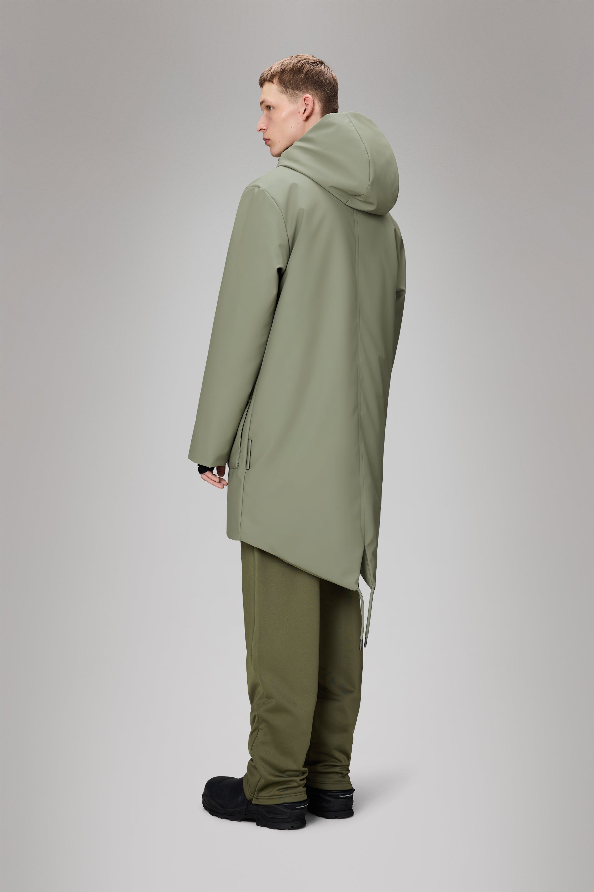 Rains Nome Long Parka Drift Jacket