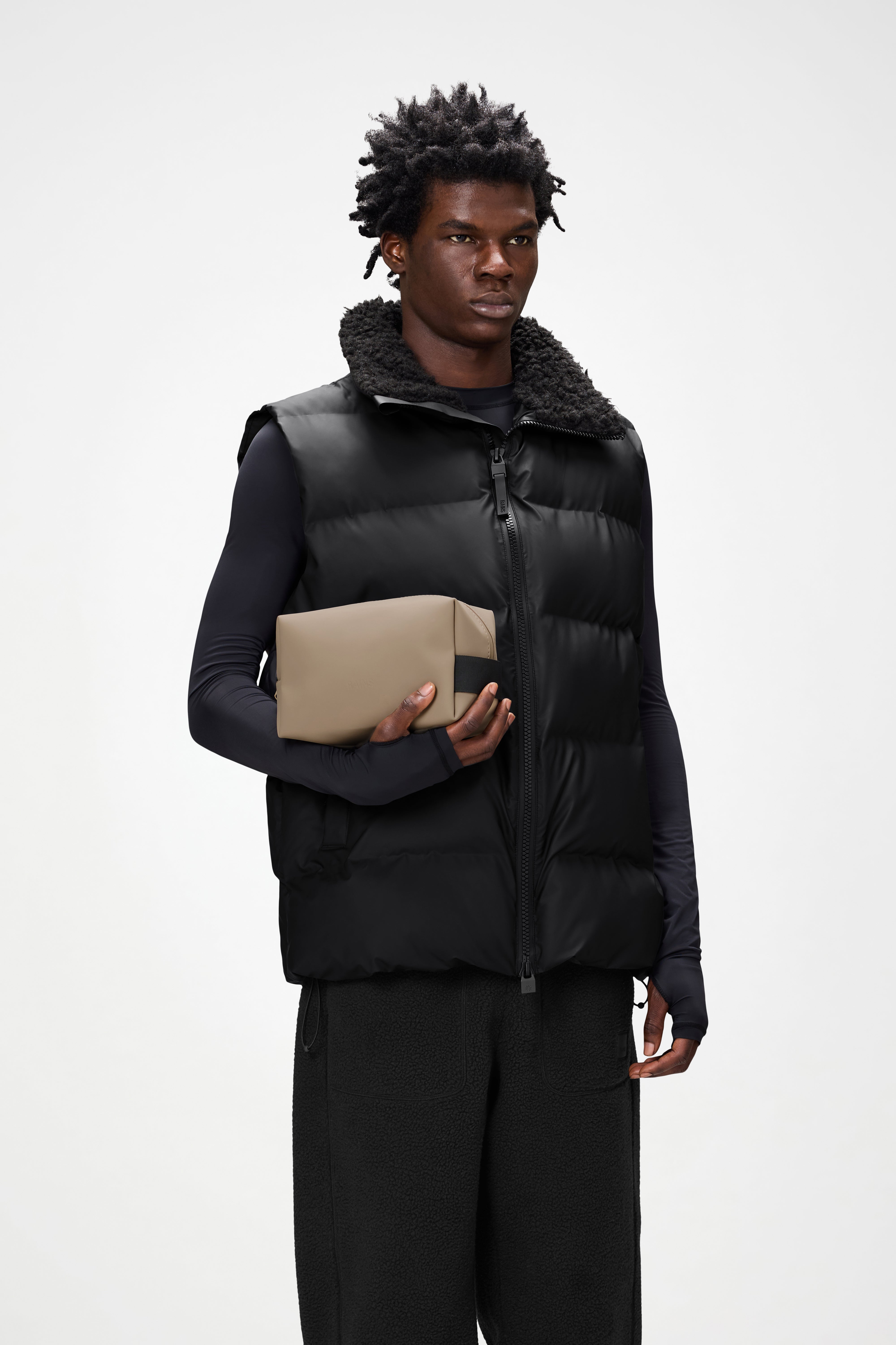 RAINS Wash Bag Small Beige Wash Bag