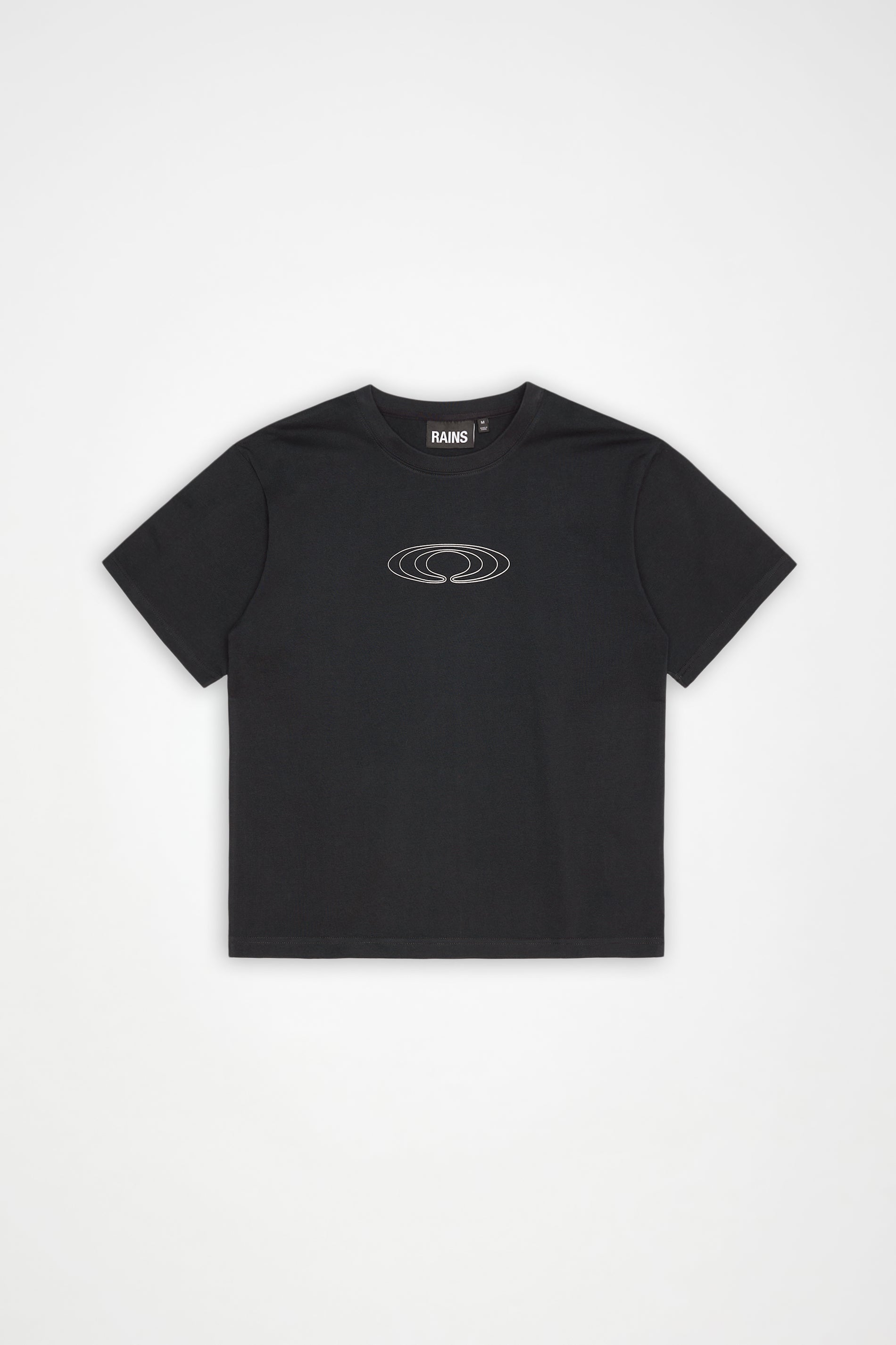 RAINS Classic T-shirt Splash Black Short Sleeve