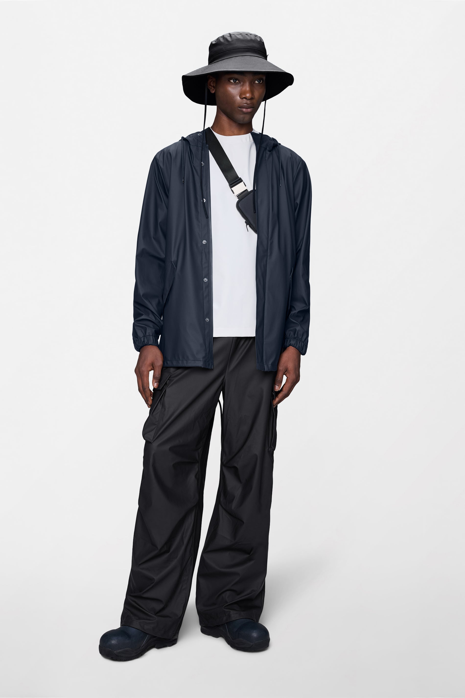 RAINS Fishtail Jacket Navy Jacket