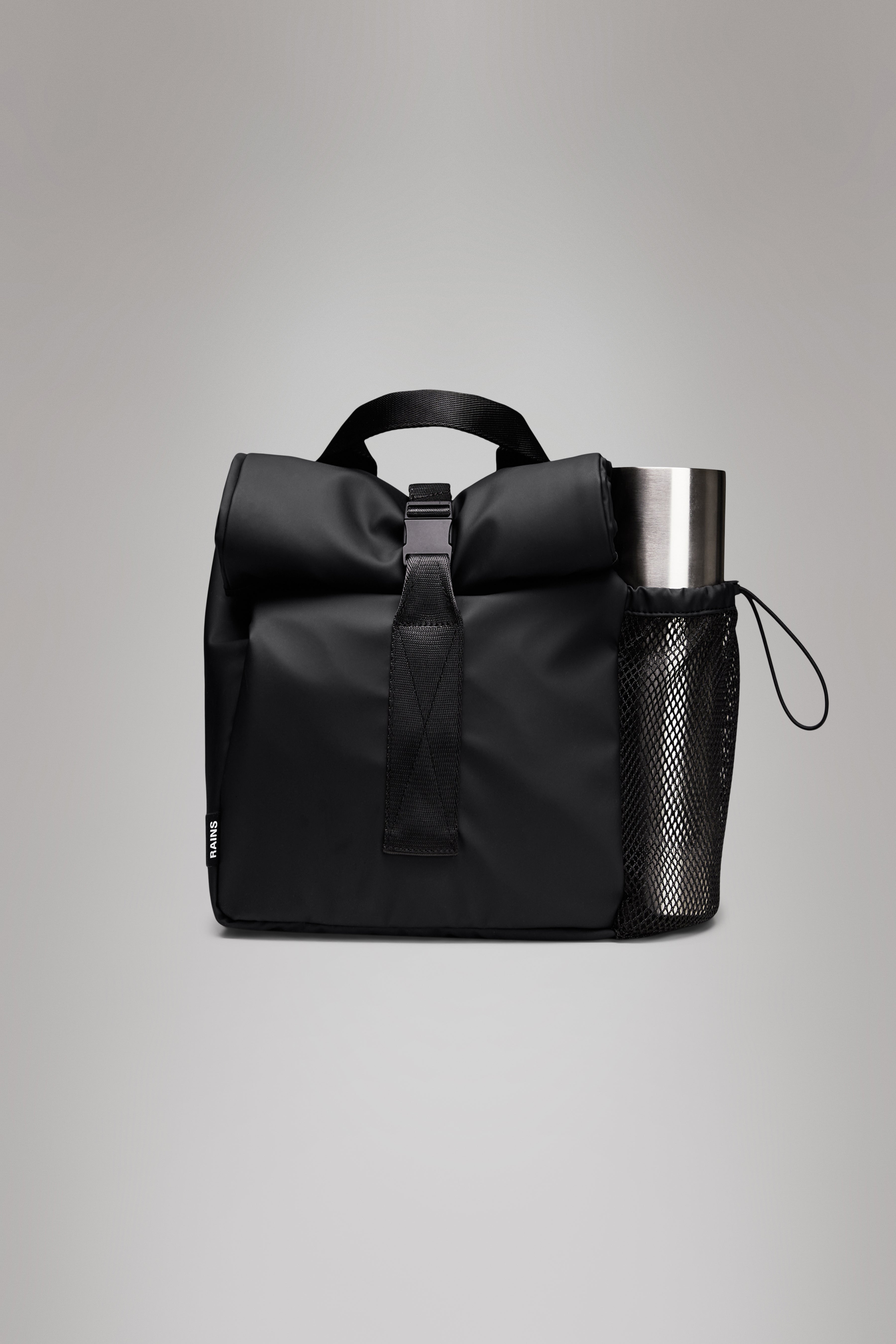 Rains Lunch Bag Large Black 13.50L H38 x D14 x W24 cm Lunch Bag