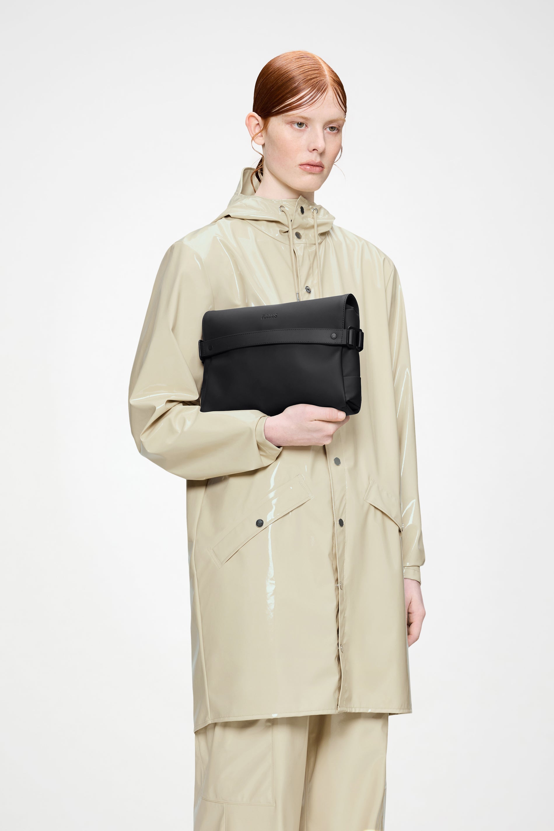 RAINS OTG Wash Bag Black Wash Bag