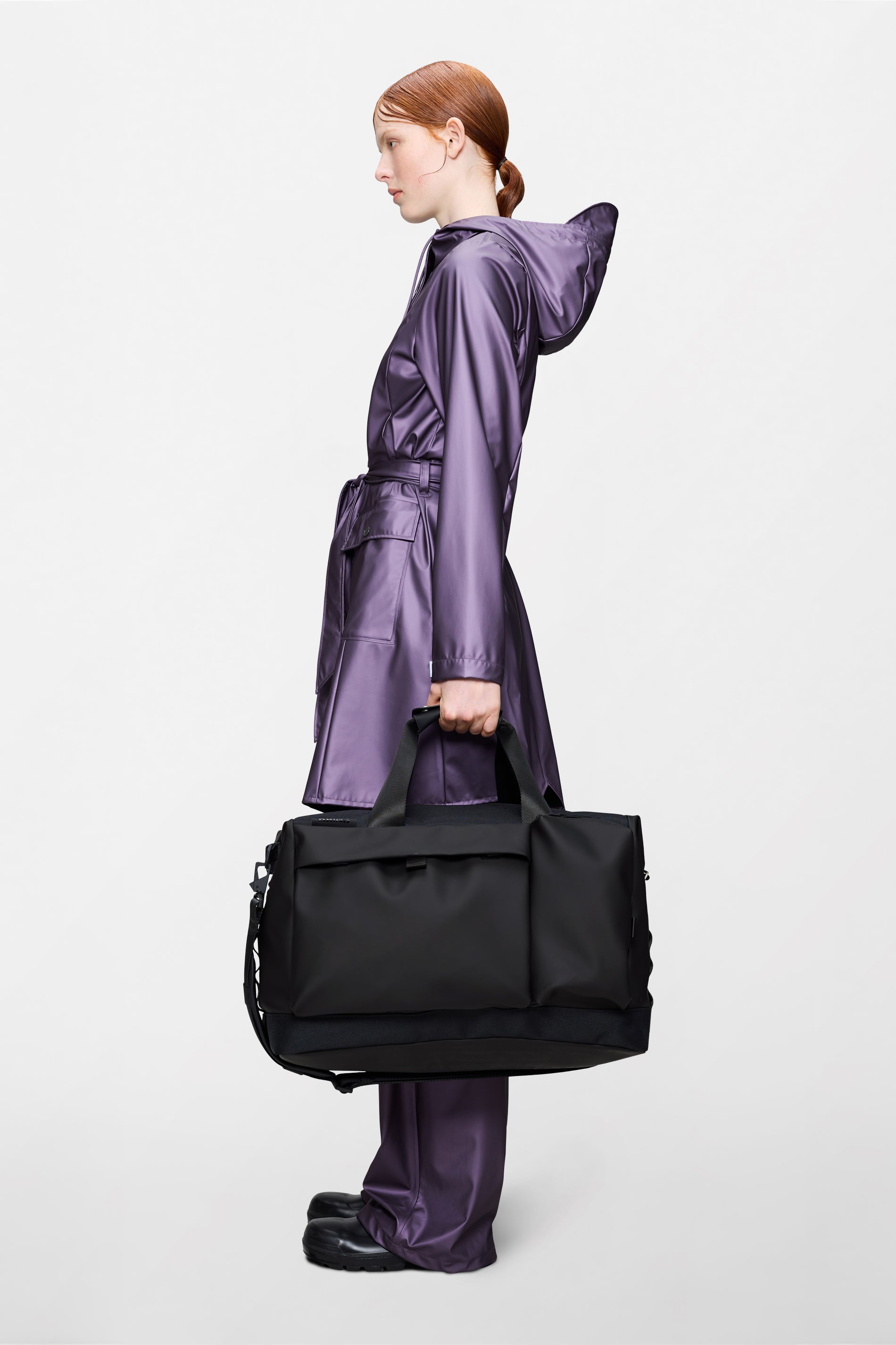 RAINS Otaru Weekend Bag Black Weekender