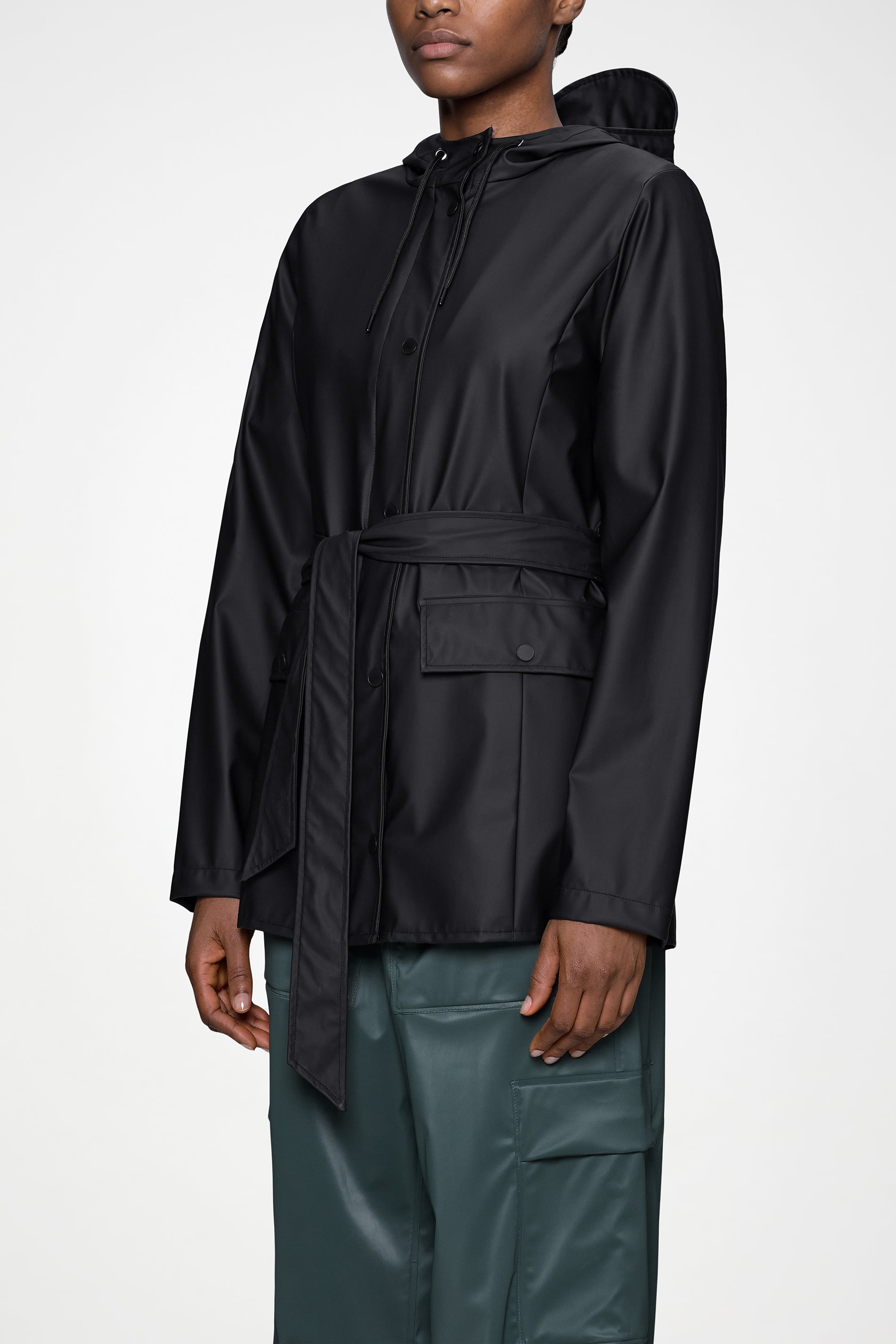 RAINS Curve Jacket Black Jacket