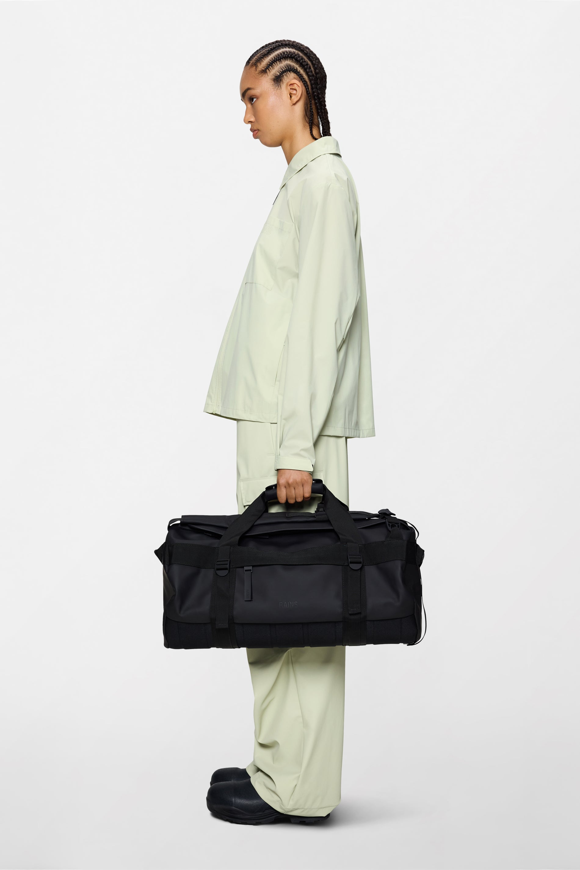 RAINS Texel Duffel Bag Small Black Duffel