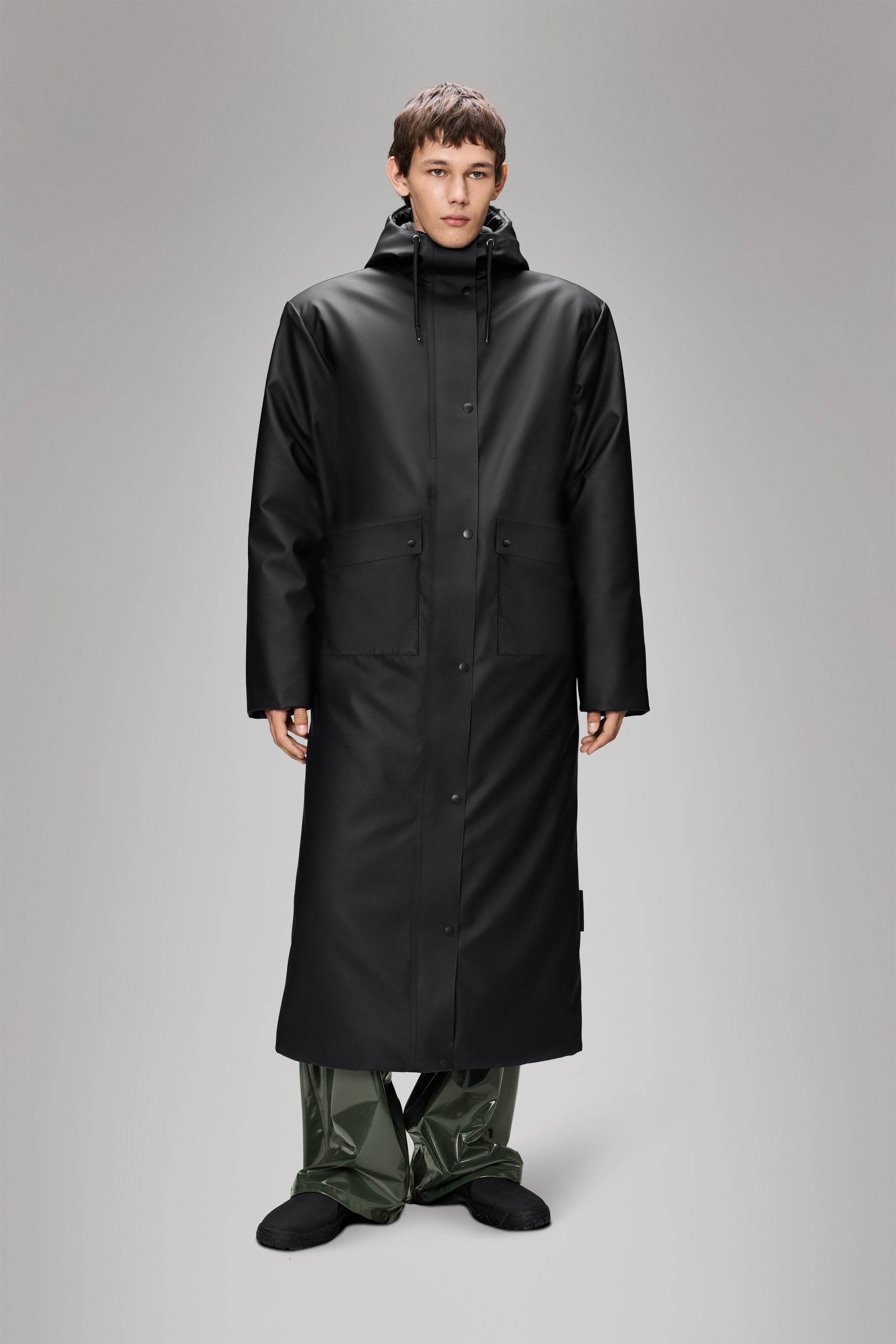 RAINS Nome Vision Longest Jacket Black Jacket