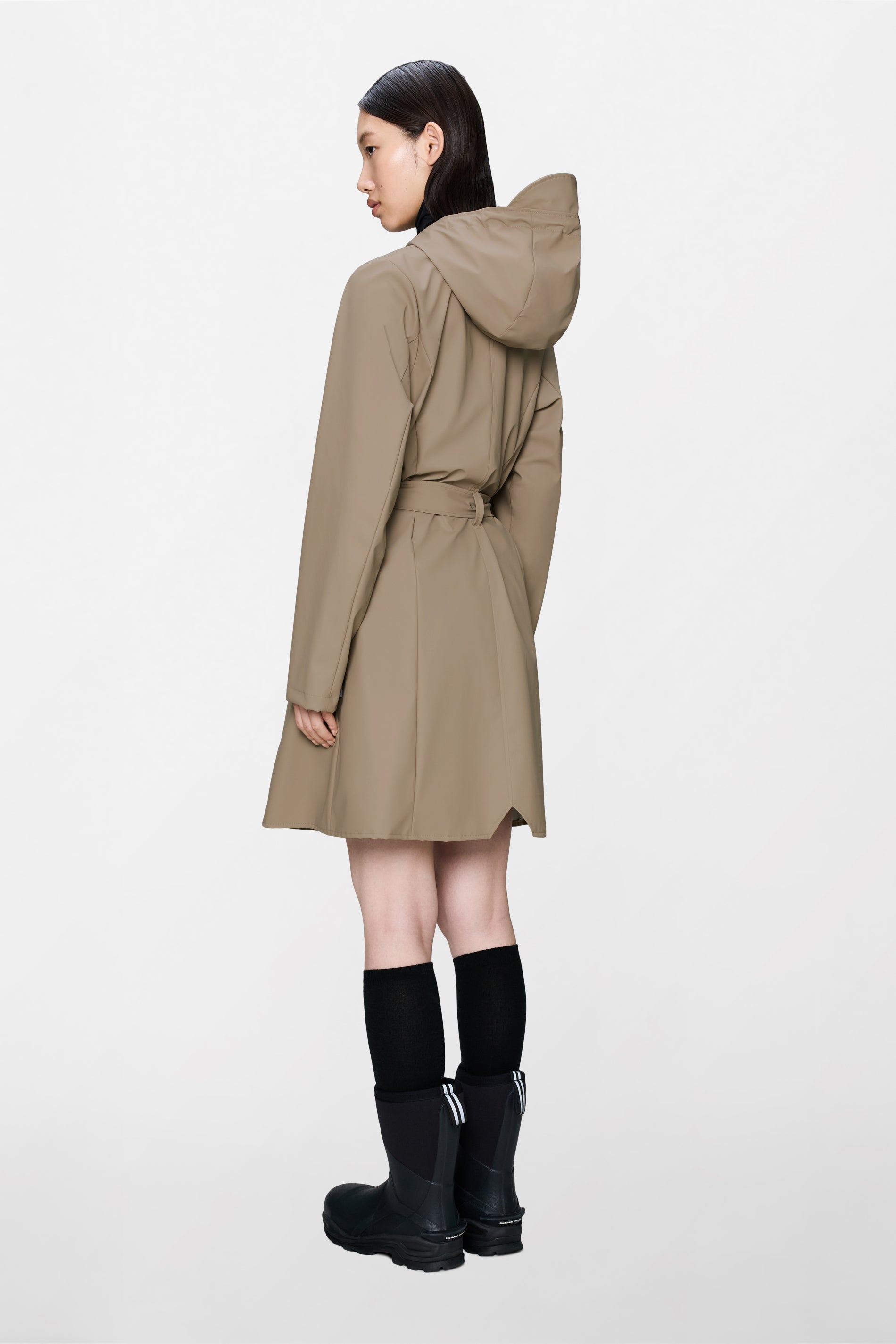 RAINS Curve Long Jacket
Beige Jacket