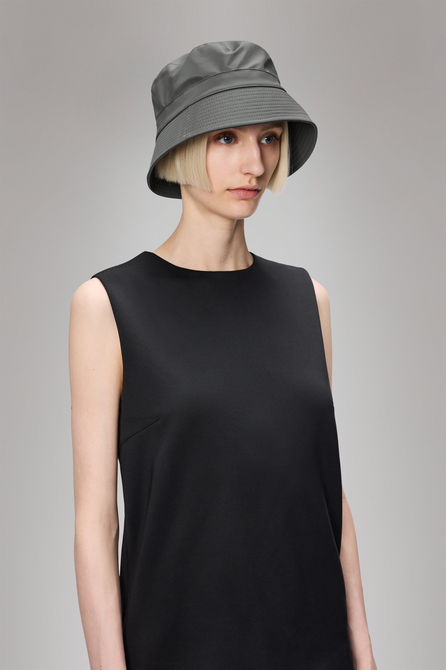 RAINS Bucket Hat Grey Headwear