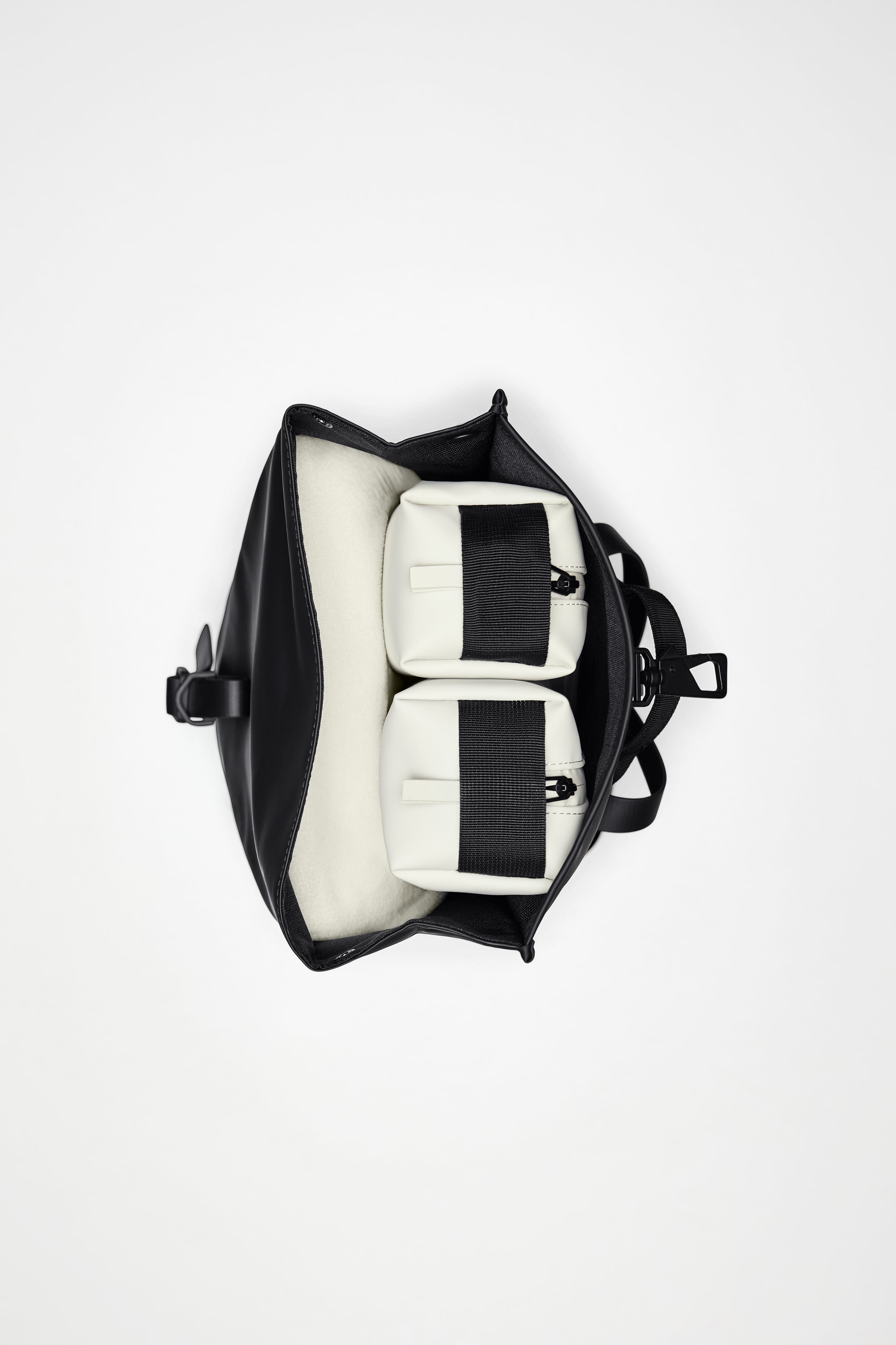 RAINS Rolltop Rucksack Mini Black 13L H50 x D10 x W27 cm Backpack