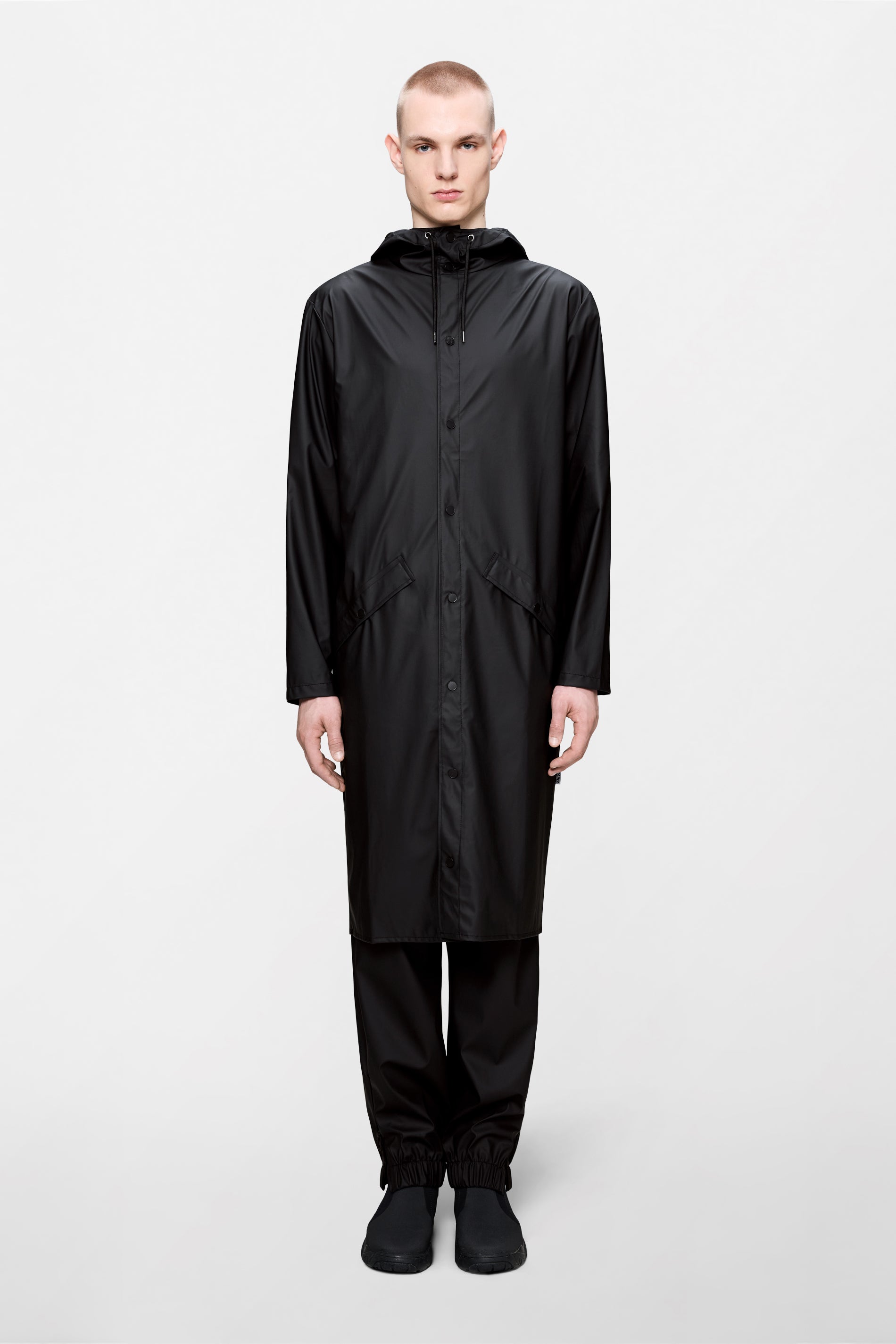 RAINS Longer Jacket Black Jacket