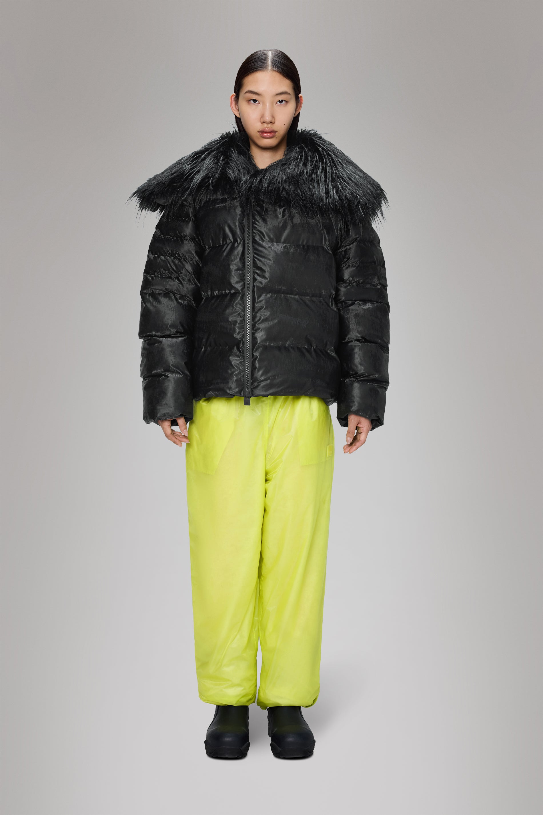 Rains Alta Vision Fleece Jacket Coal Jacket