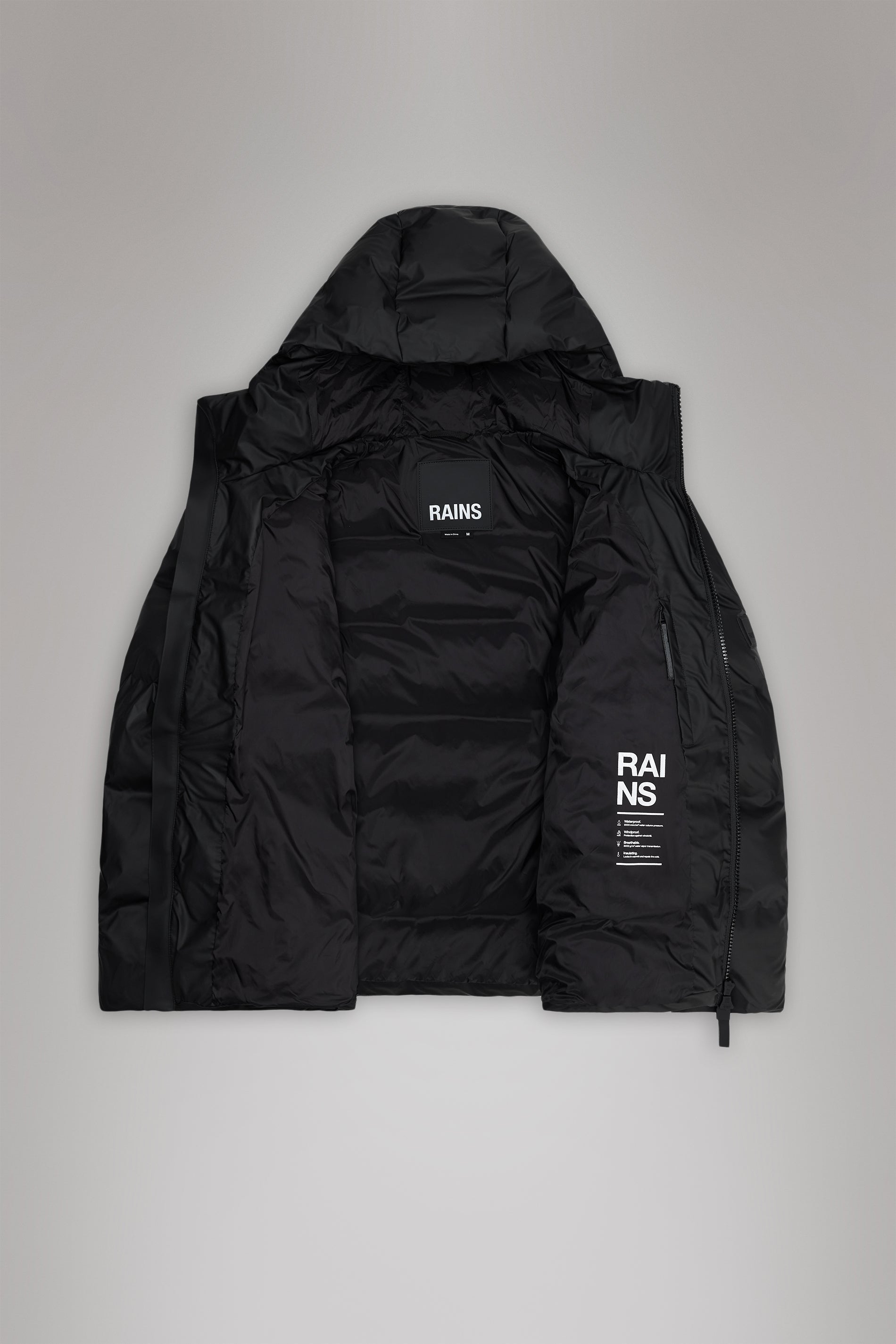 Rains Alta Puffer Jacket Black Jacket