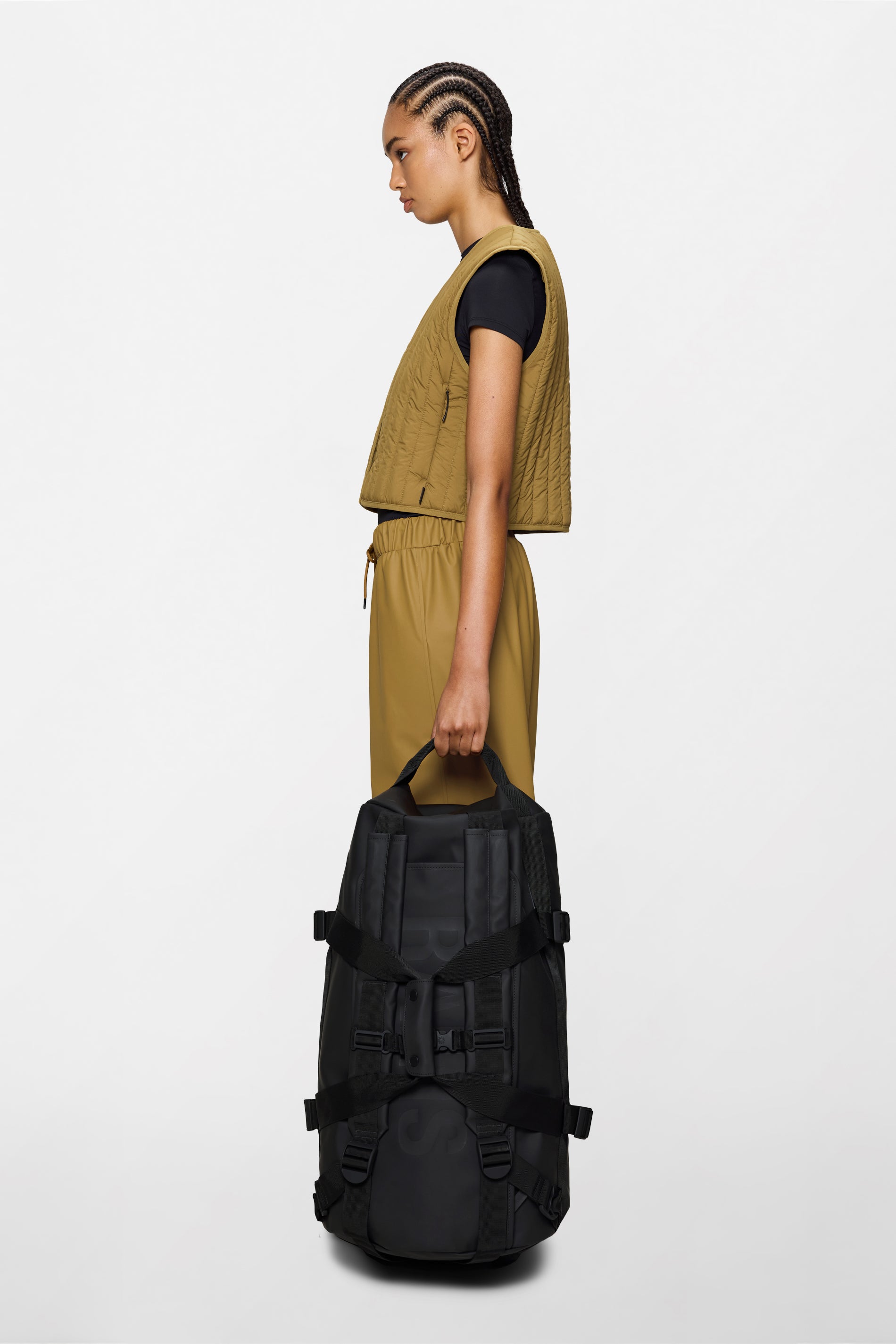 RAINS Texel Duffel Bag Black 68L H34 x D34 x W62 cm Duffel