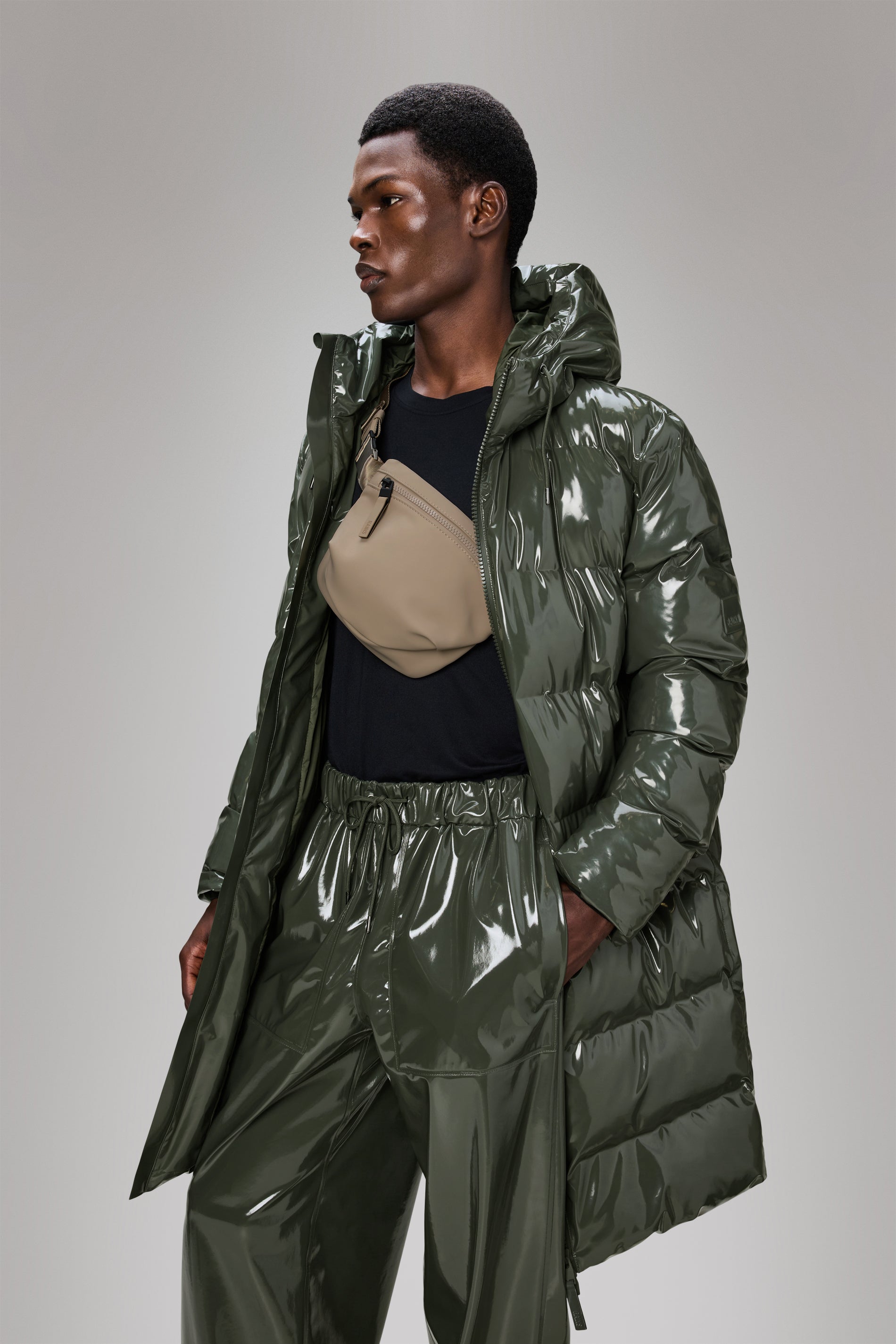 RAINS Valera Bum Bag Micro Beige 1.40L H16 x D5 x W18 cm Bum bag