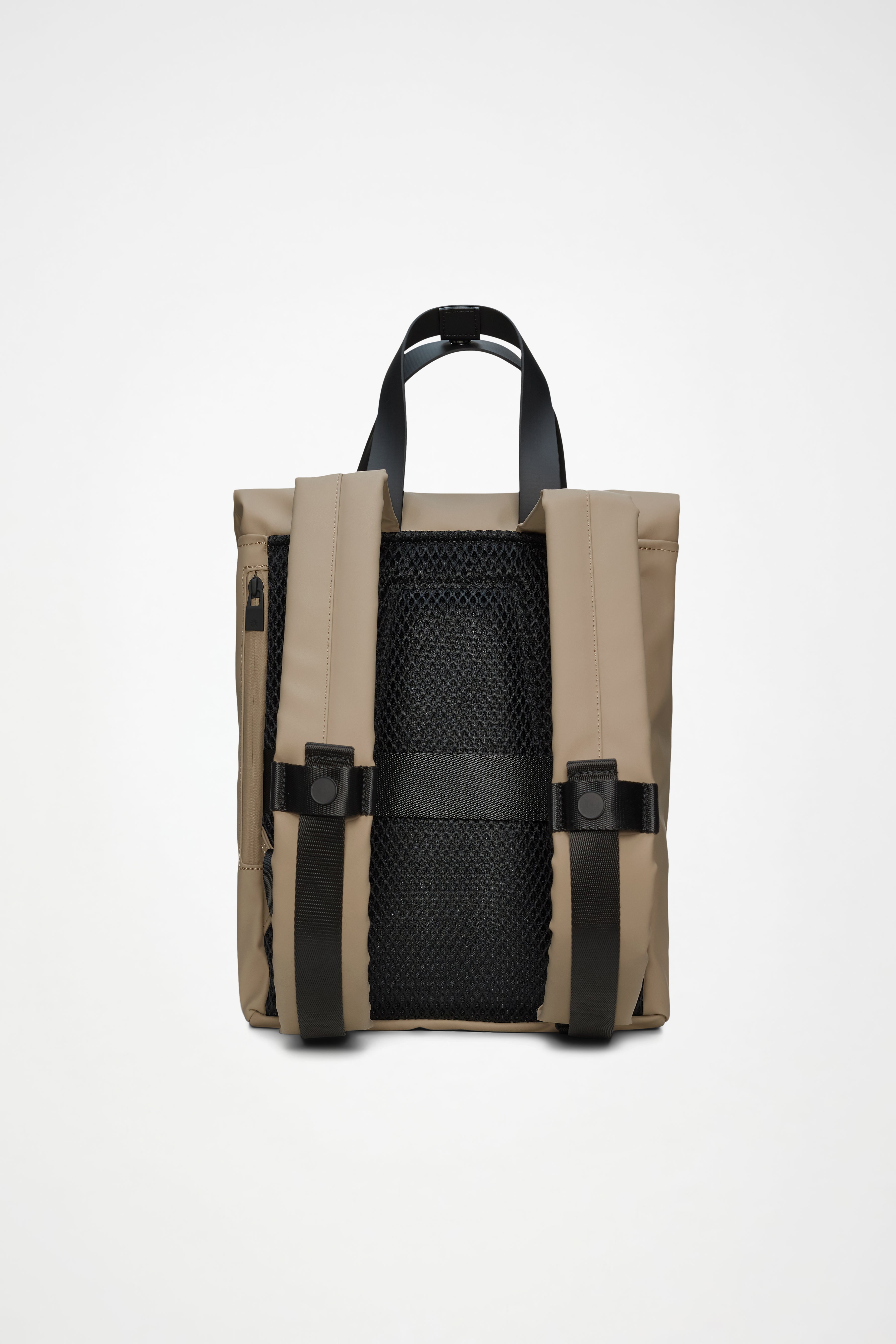 RAINS 2 Way Tote Backpack Mini Beige Backpack