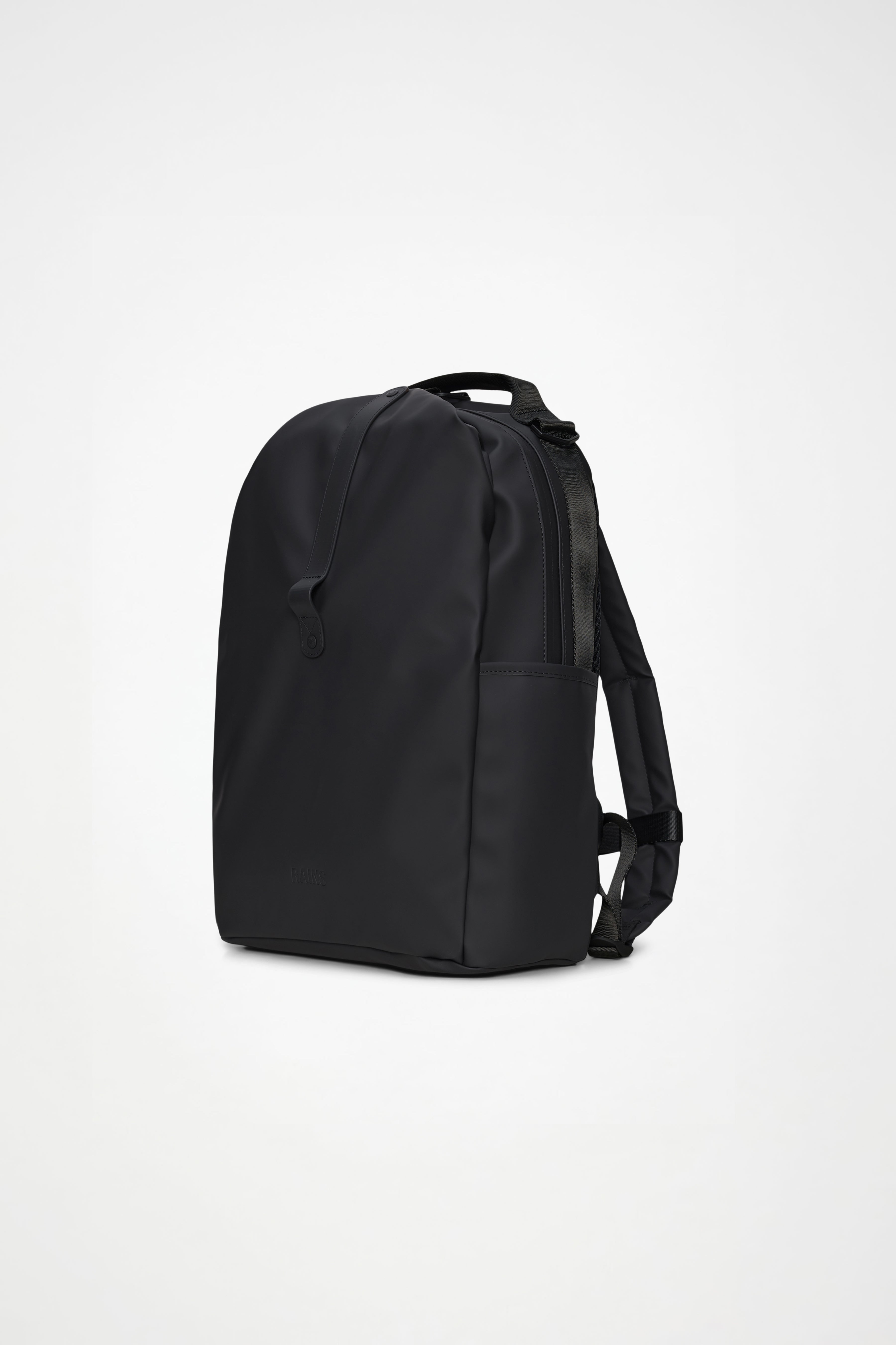 RAINS Clip Front Backpack Black Backpack