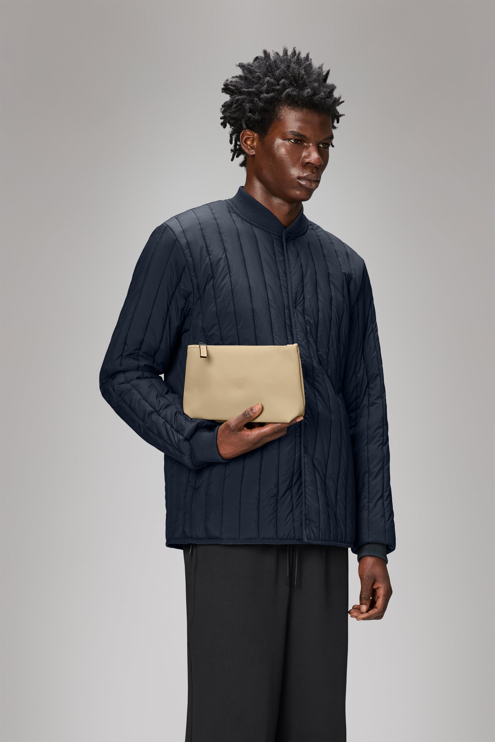 RAINS Cosmetic Bag Sand 1.80L H15 x D6.50 x W23 cm Wash Bag