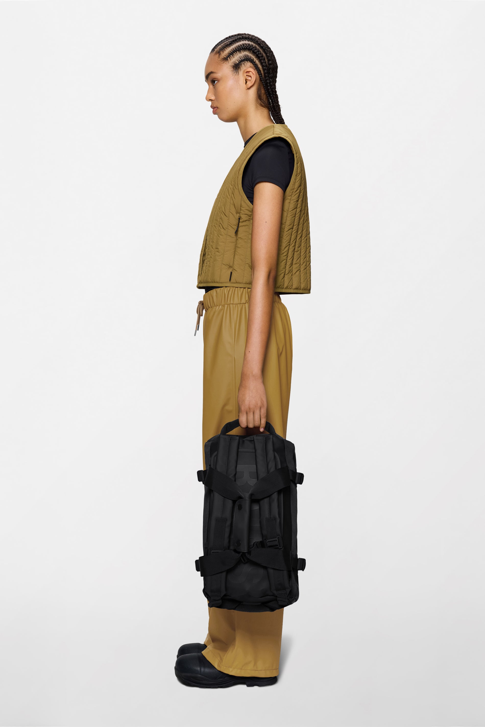 RAINS Texel Duffel Bag Mini Black 19L H24 x D24 x W39 cm Duffel