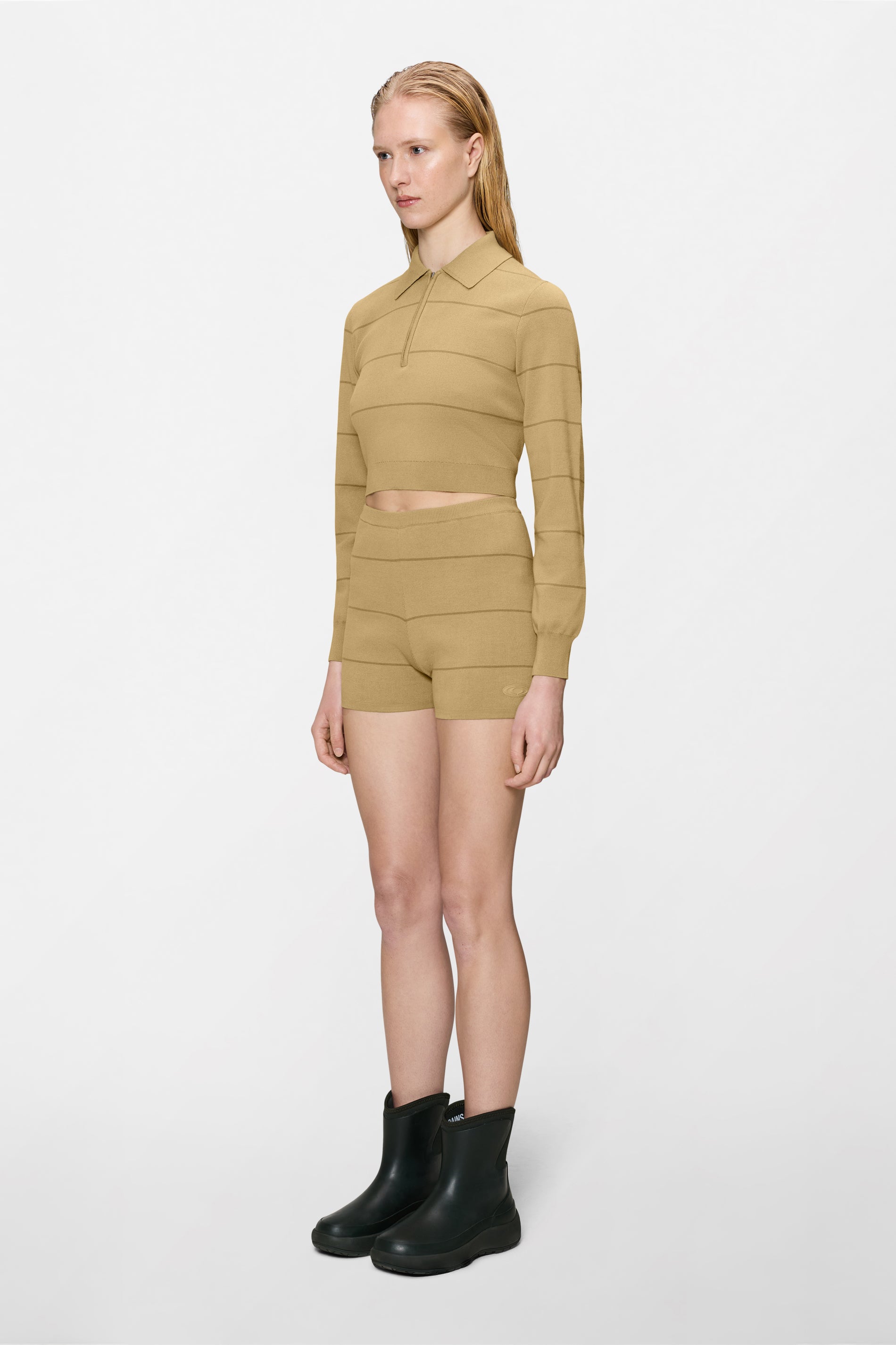 Striped Knit W Shorts