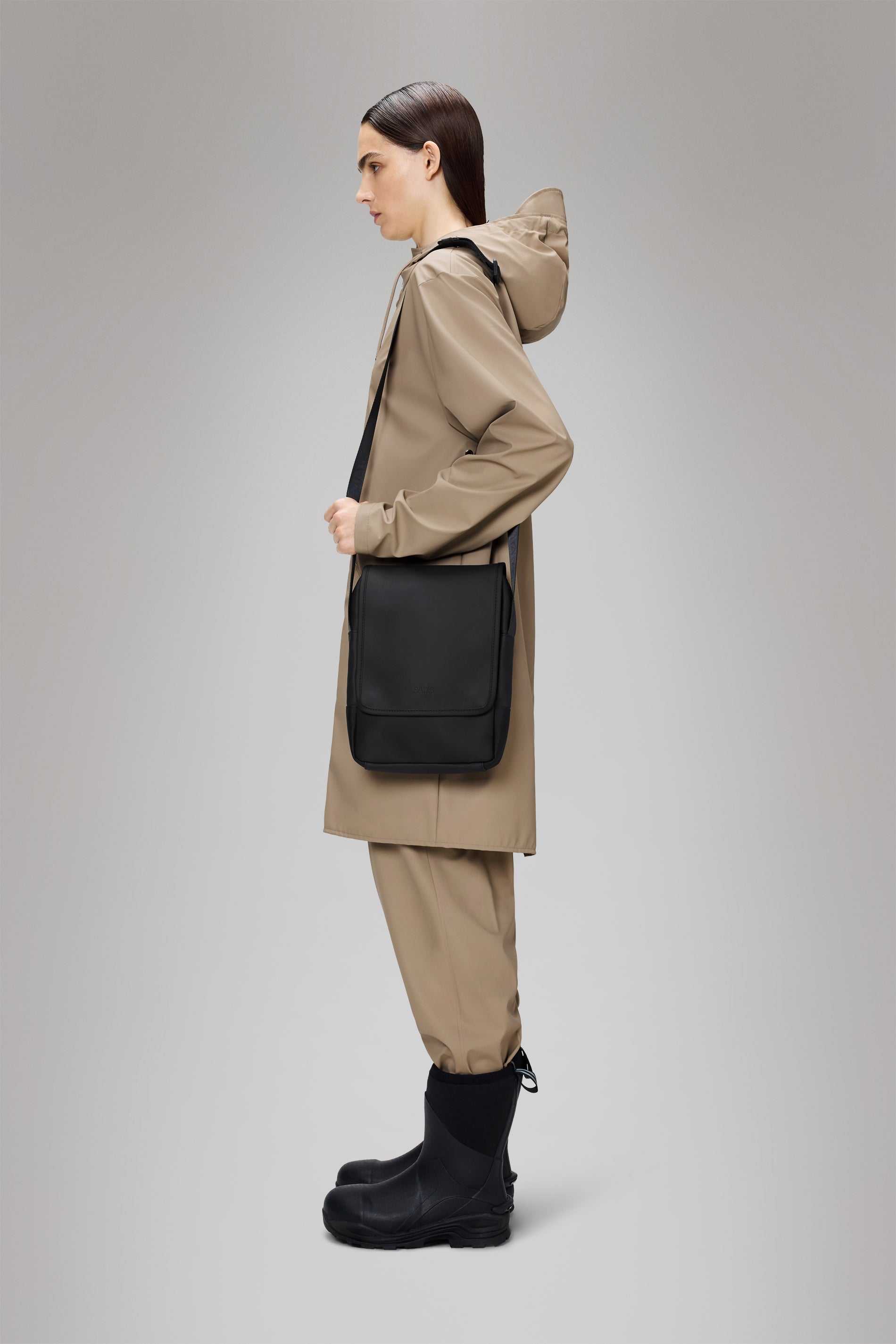 RAINS Trail Reporter Bag Black 3.40L H27 x D6 x W21 cm Crossbody