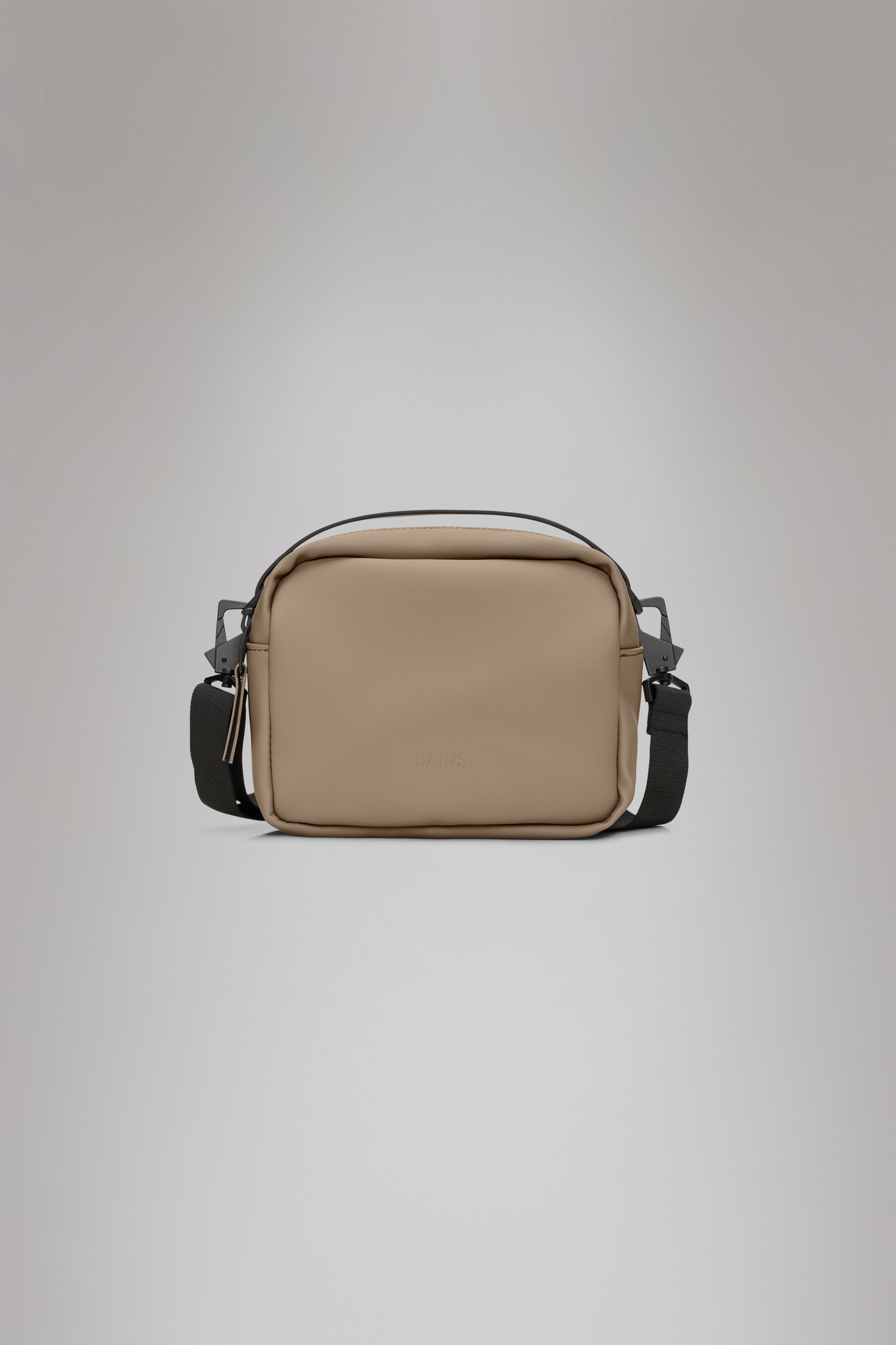 RAINS Box Bag Beige Crossbody