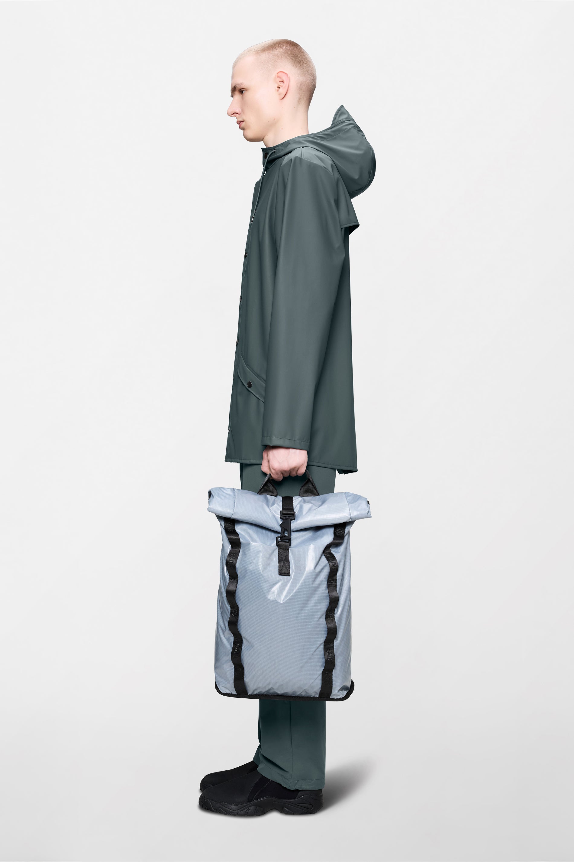 RAINS Sibu Rolltop Rucksack Pool 20.50L H46 x D12 x W30 cm Backpack