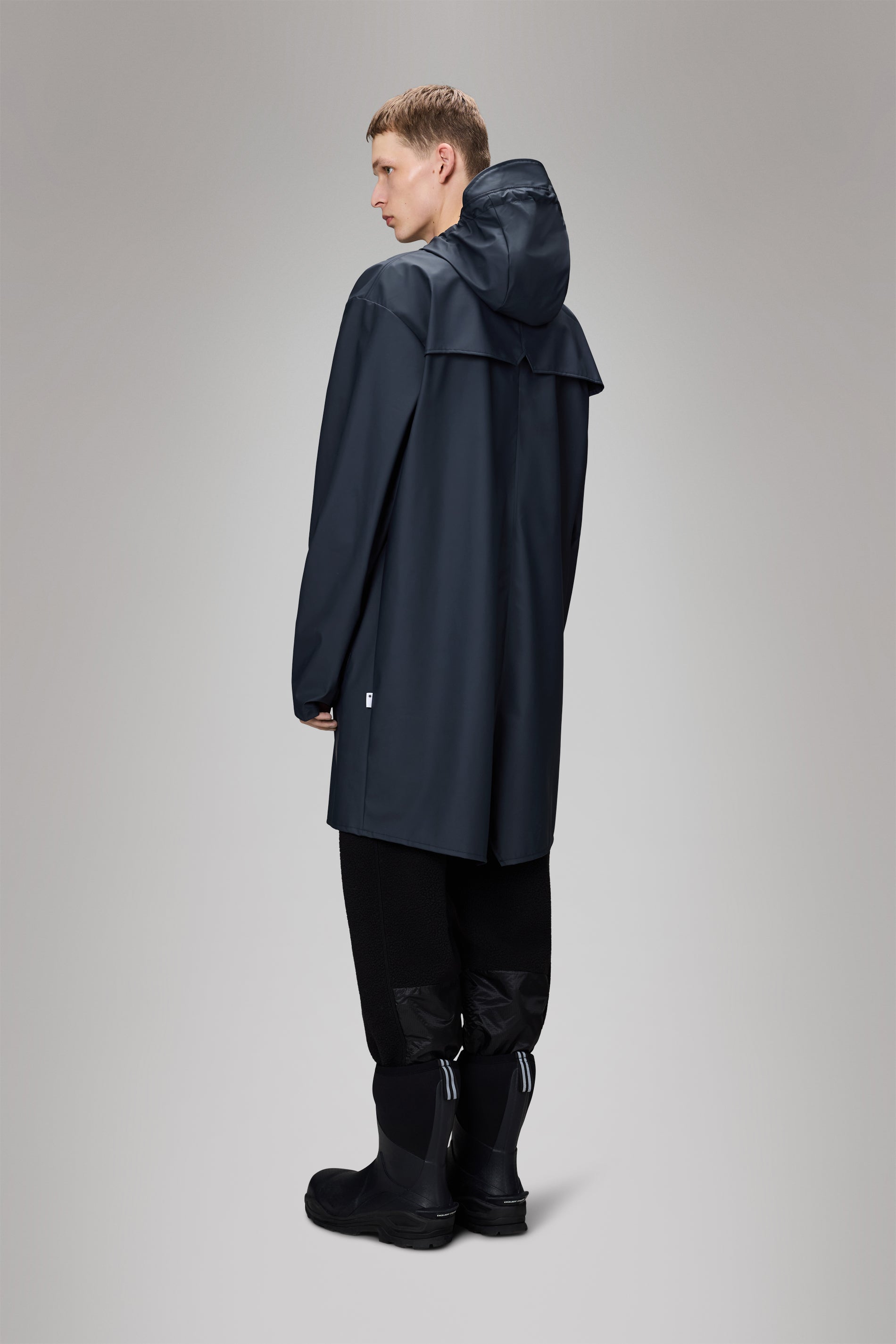 RAINS Long Jacket Navy Jacket