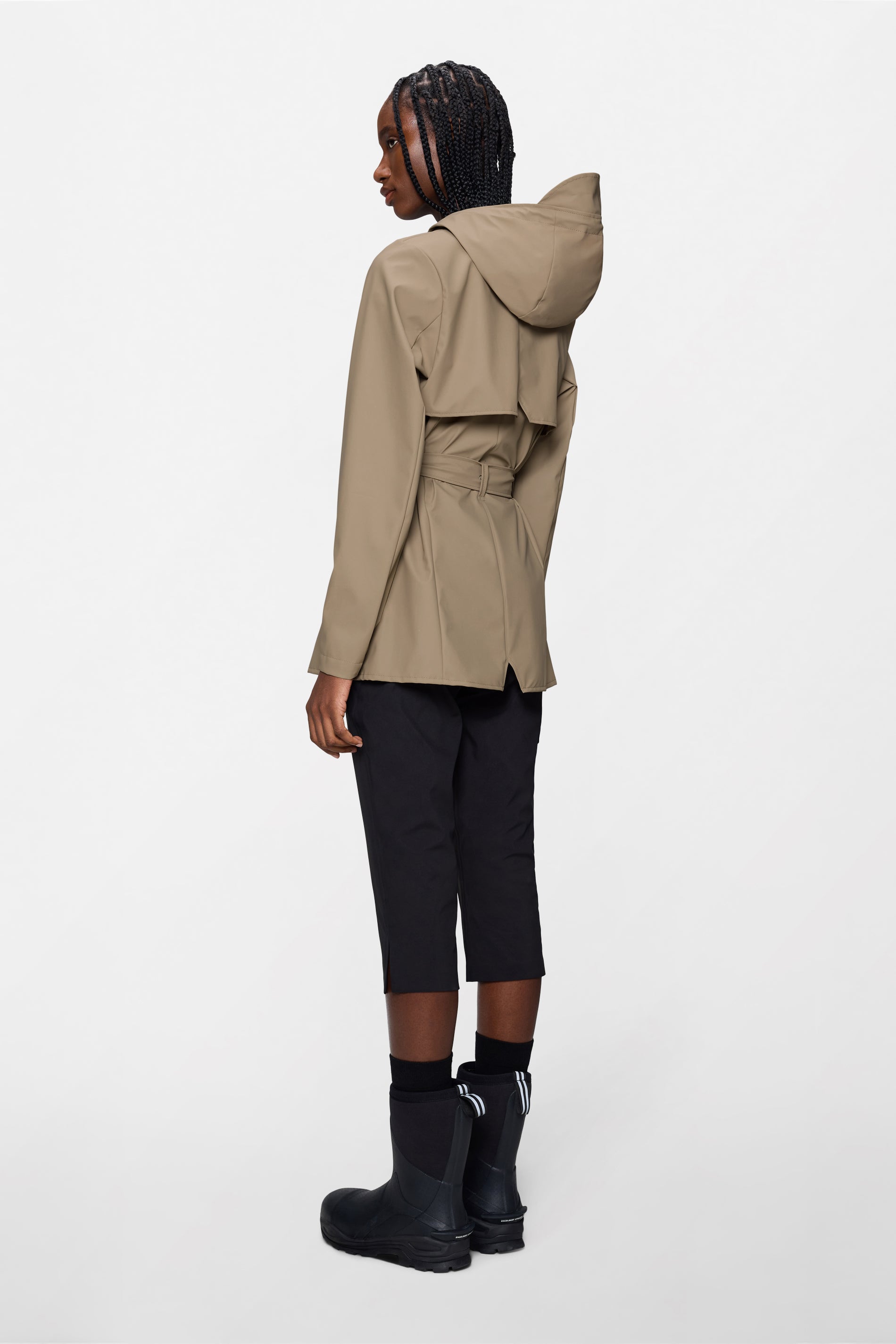 RAINS Curve Jacket Beige Jacket