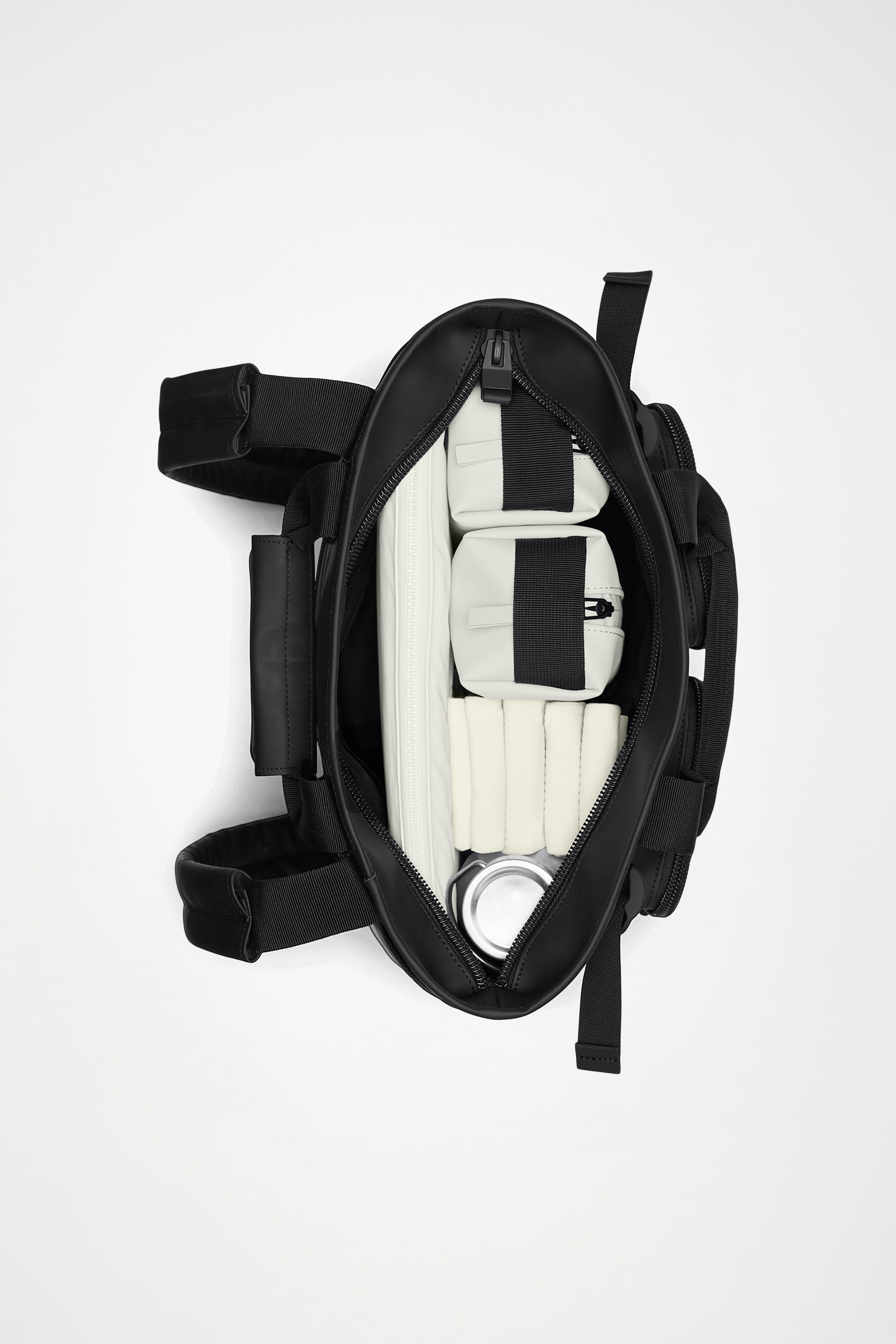 RAINS TexXel Tote Backpack Jet Black 15L H43 x D12.50 x W32 cm Backpack