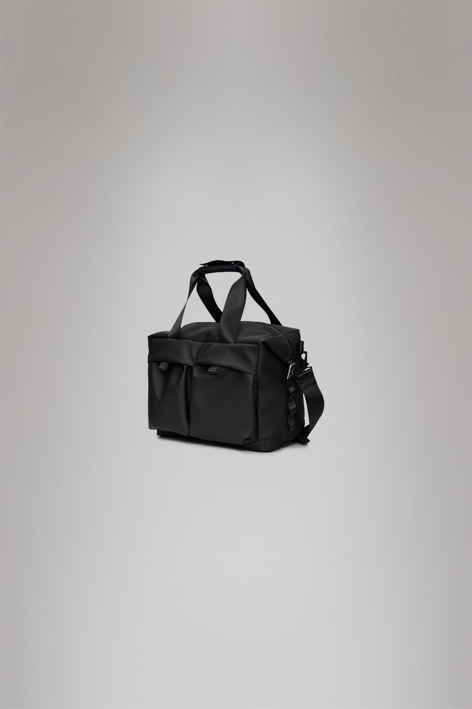 RAINS Otaru Weekend Bag Small Black 23L H37 x D19 x W53 cm Weekender