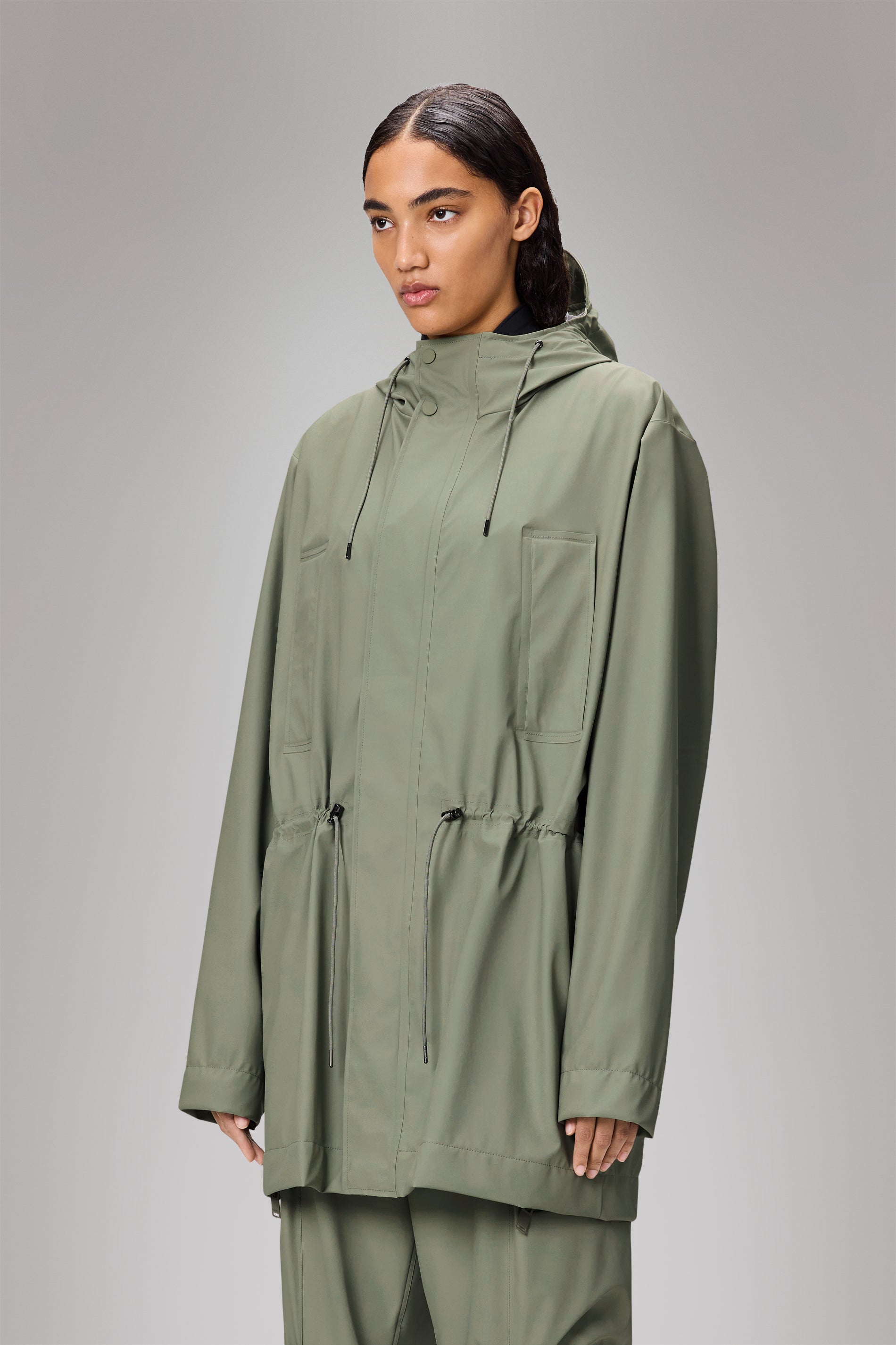 RAINS Bold Long Jacket Drift Jacket