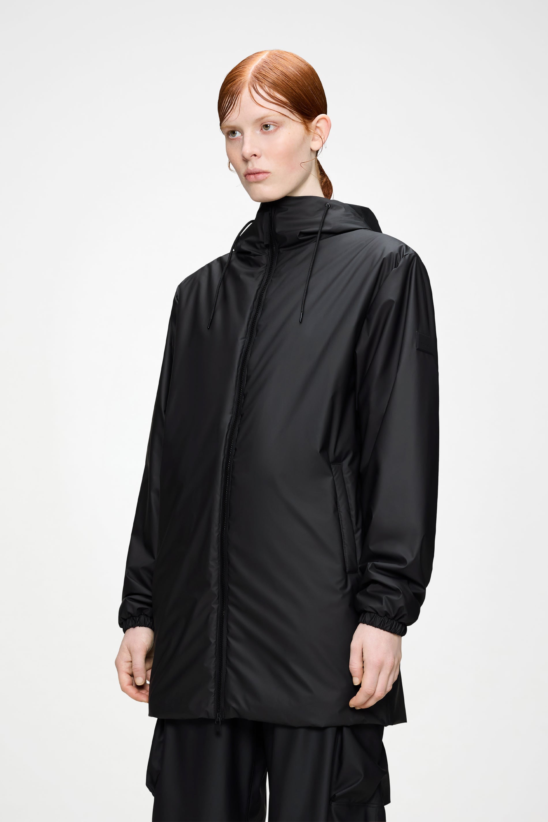 RAINS Lohja Long Insulated Jacket Black Jacket