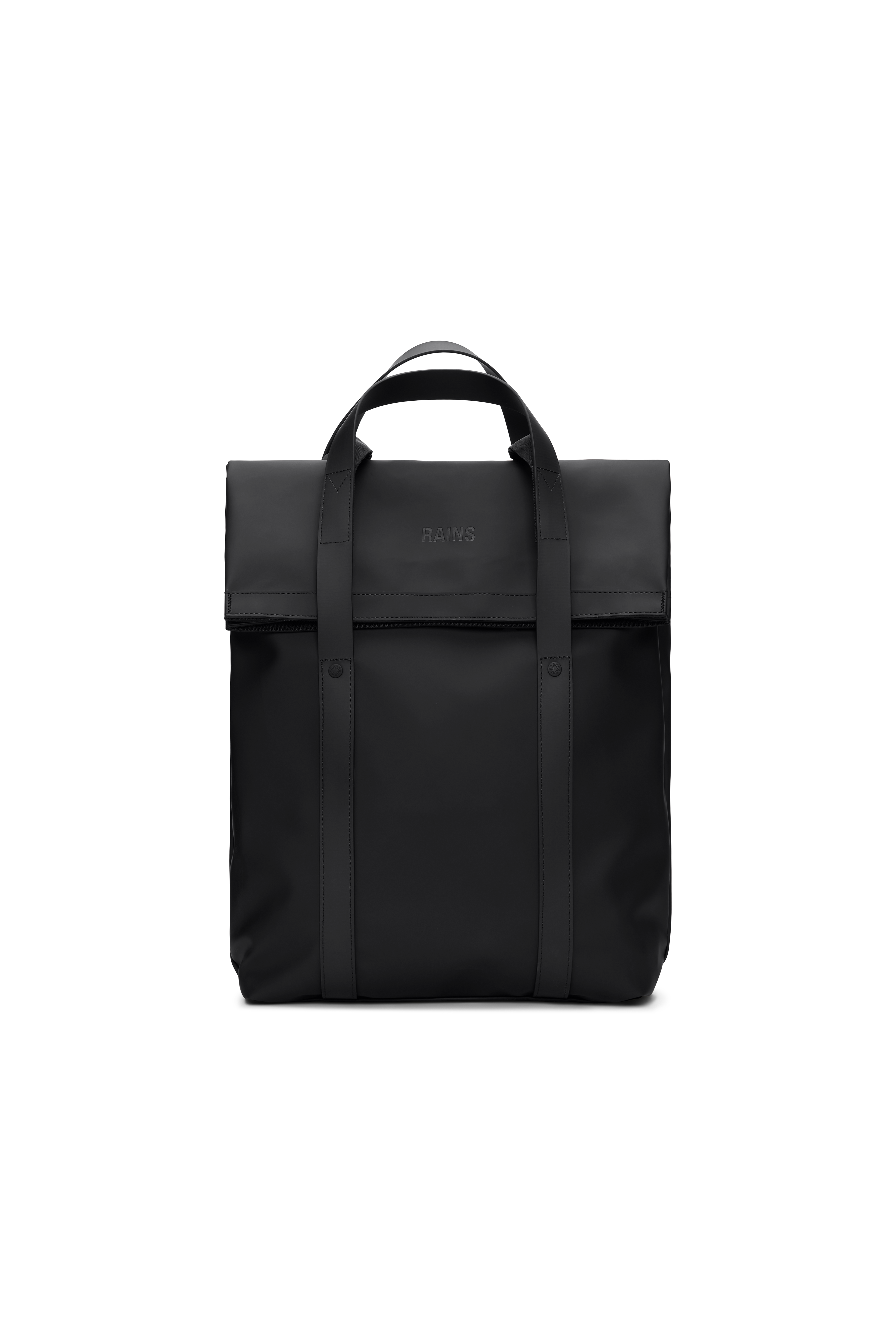 RAINS 2 Way Tote Backpack Black 15L H58 x D12 x W33 cm Backpack