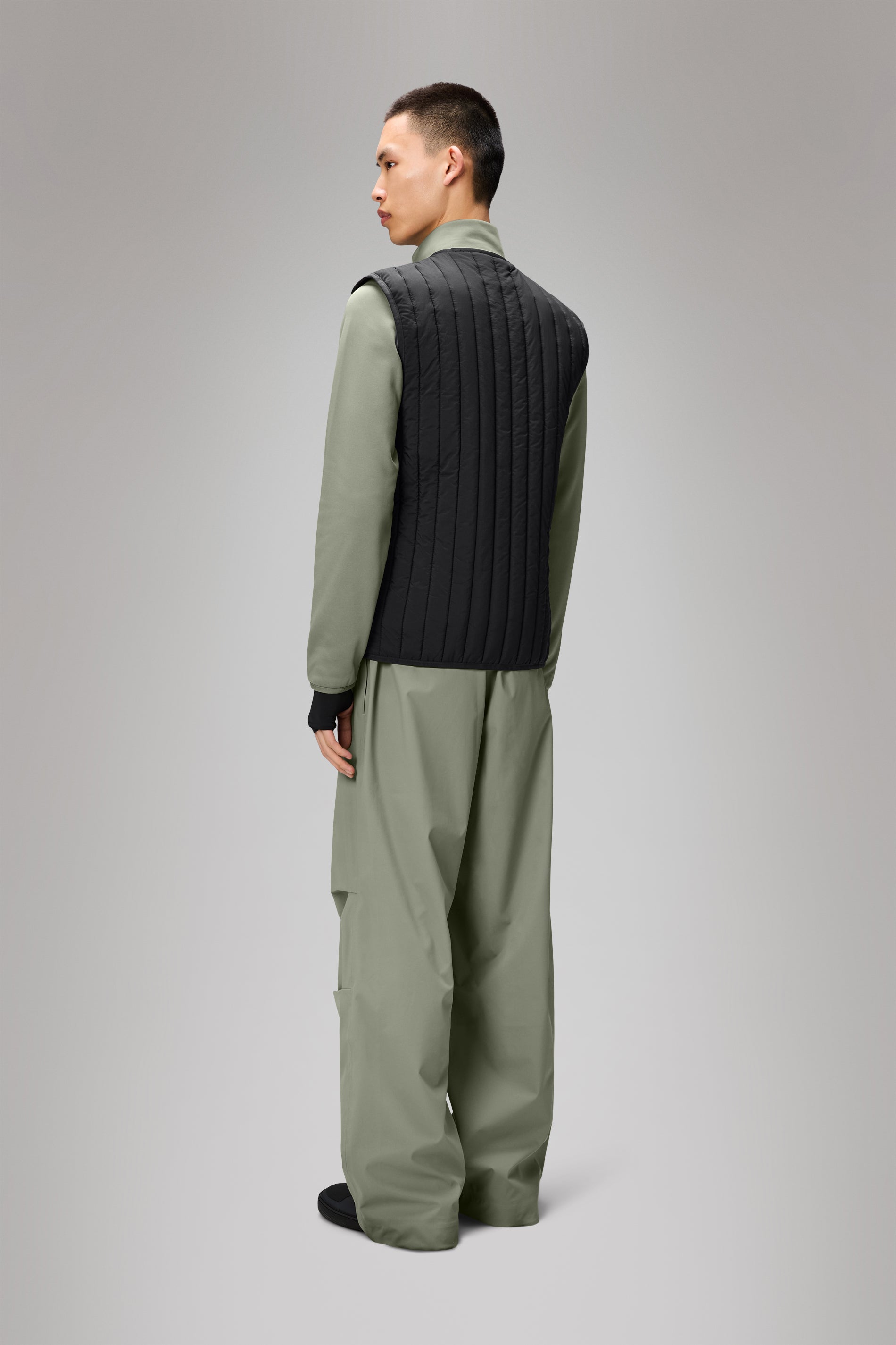 RAINS Banja Liner Vest Black Short Sleeve