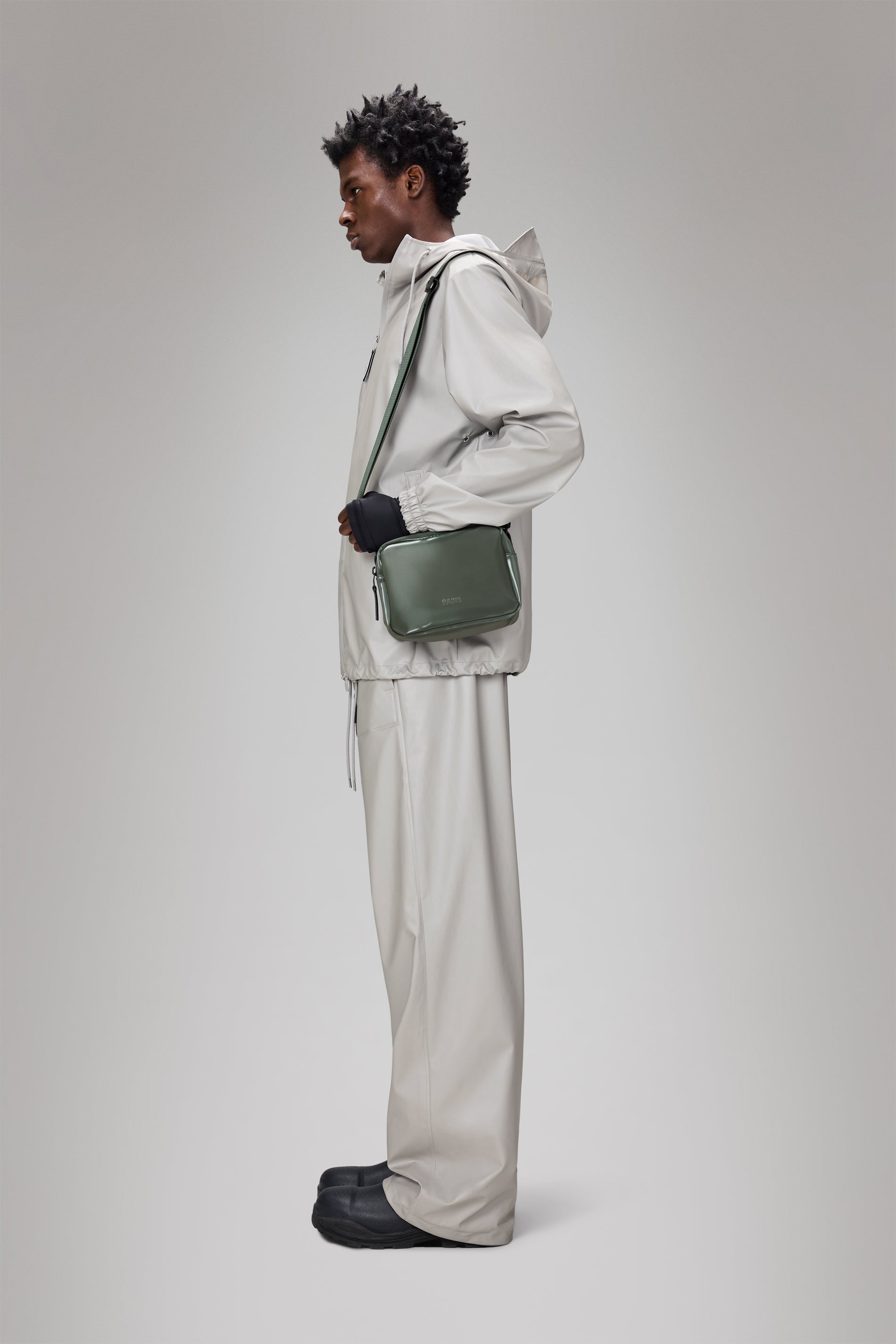 RAINS Box Bag Swamp Crossbody