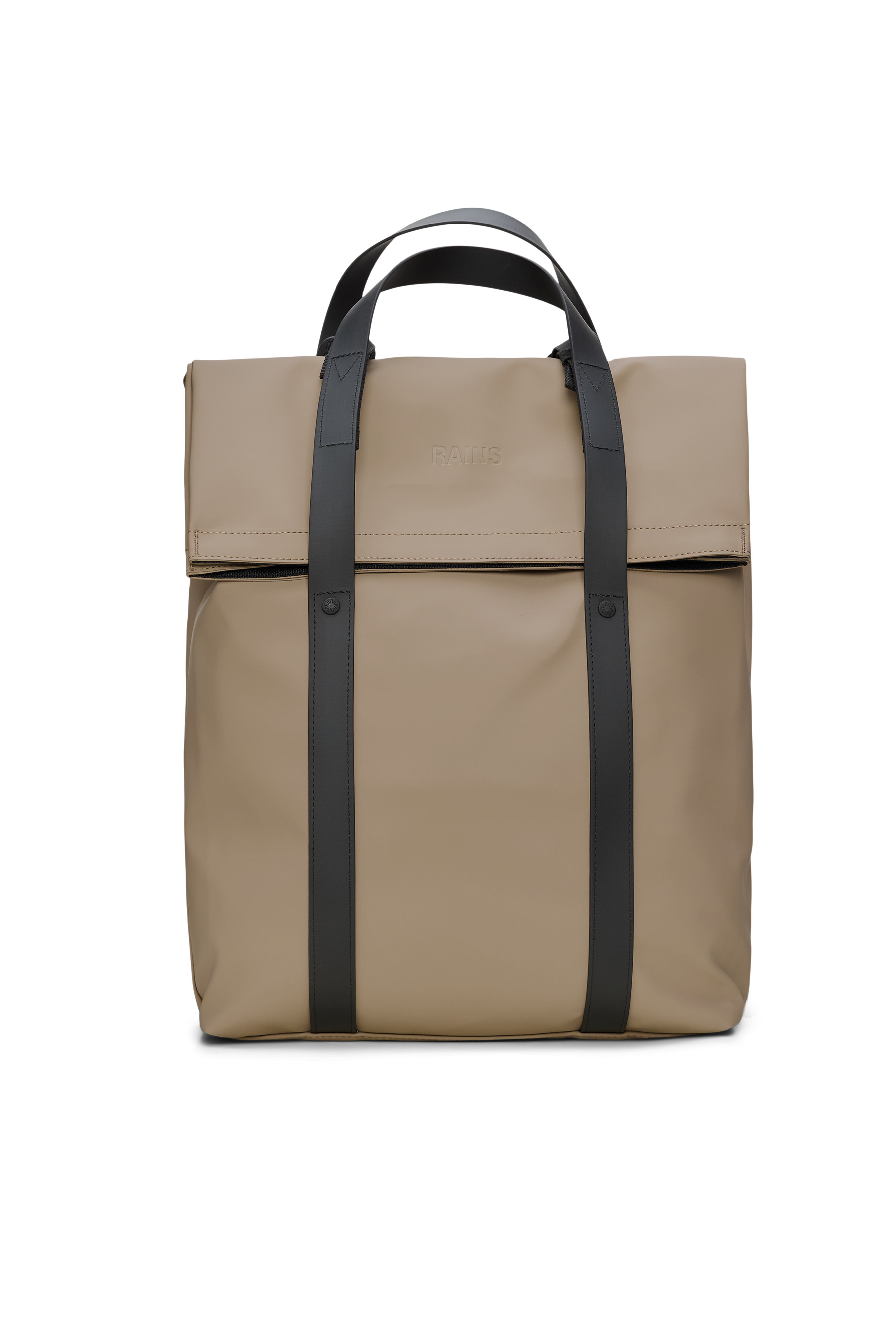 RAINS 2 Way Tote Backpack Beige Backpack