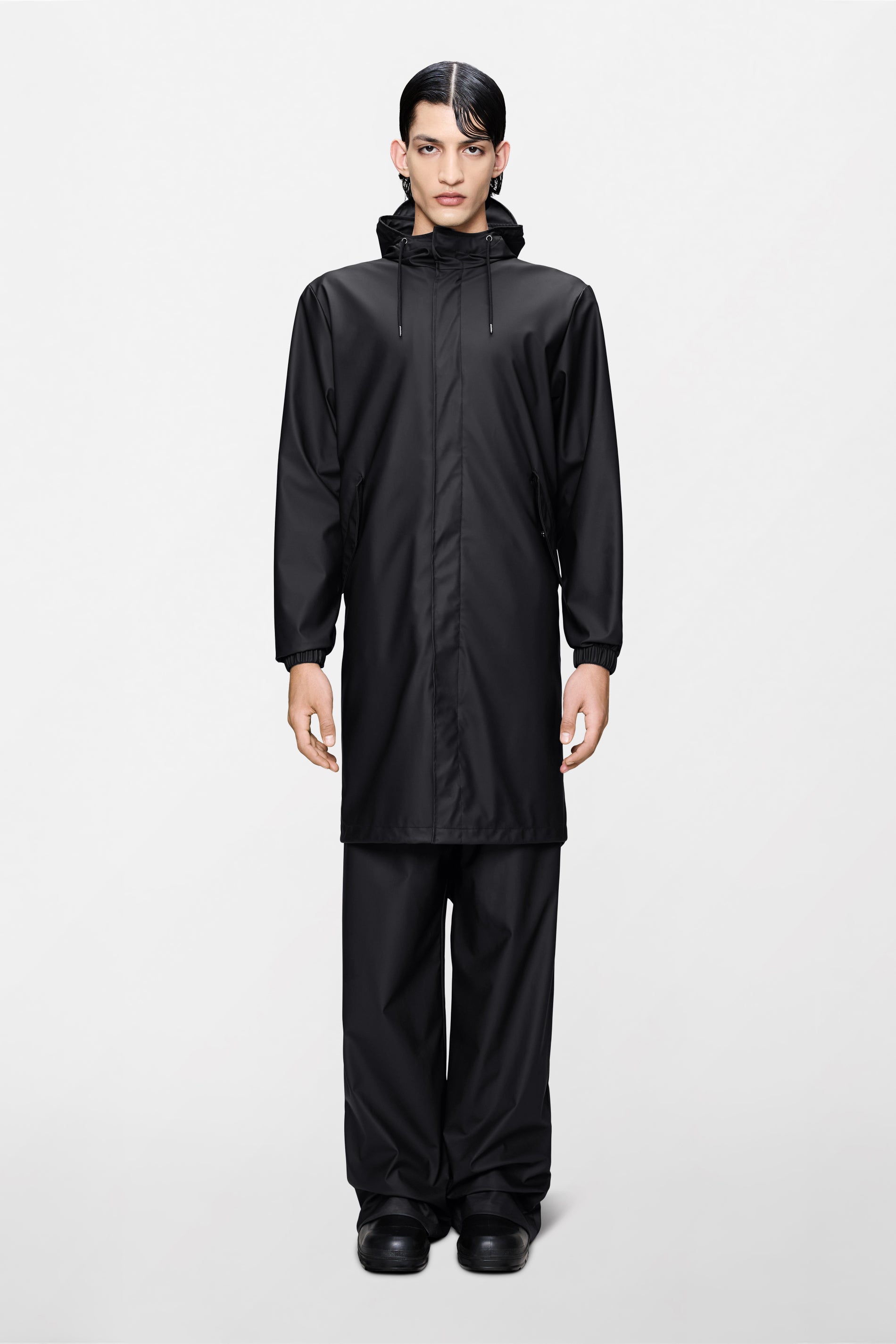 RAINS Fishtail Parka Black Jacket